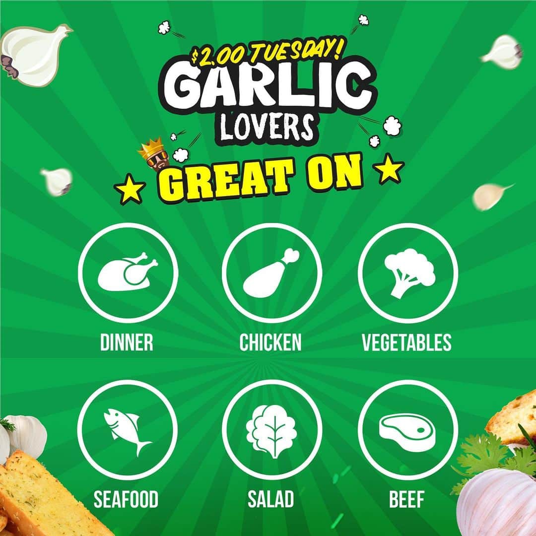 Flavorgod Seasoningsさんのインスタグラム写真 - (Flavorgod SeasoningsInstagram)「$2 Tuesday!! Seasoning: Garlic Lovers Seasoning🧄🧄⁠⠀ -⁠⠀ Click link in the bio -> @flavorgod⁠⠀ www.flavorgod.com⁠⠀ -⁠⠀ Flavor God Seasonings are:⁠⠀ ✅ZERO CALORIES PER SERVING⁠⠀ ✅MADE FRESH⁠⠀ ✅MADE LOCALLY IN US⁠⠀ ✅FREE GIFTS AT CHECKOUT⁠⠀ ✅GLUTEN FREE⁠⠀ ✅#PALEO & #KETO FRIENDLY⁠⠀」1月20日 4時07分 - flavorgod