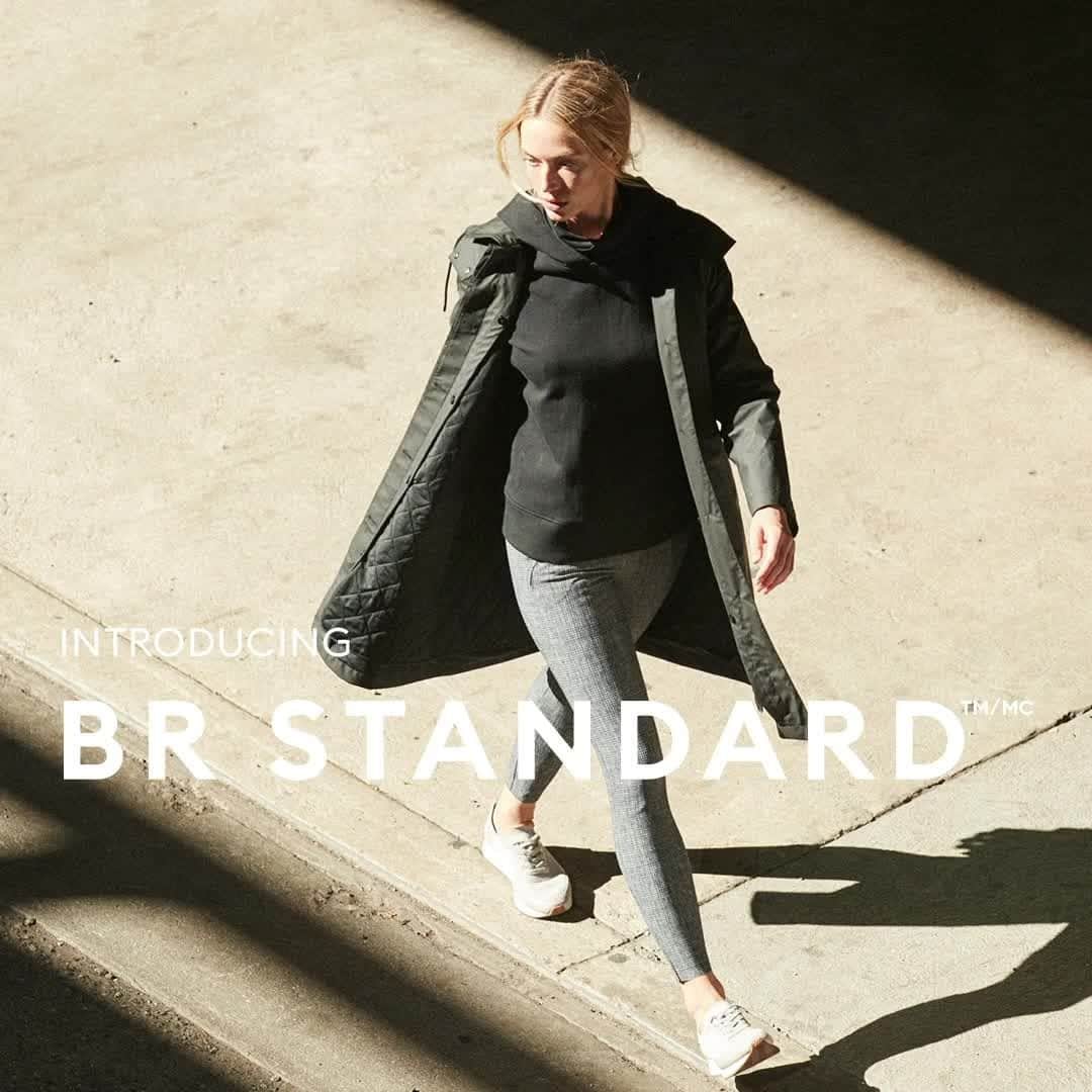 のインスタグラム：「Redefine your limits with our new dynamic line. Luxe Performance. Elevated Essentials. Made For Everyday.  Discover more at the link in bio. #BRStandard」