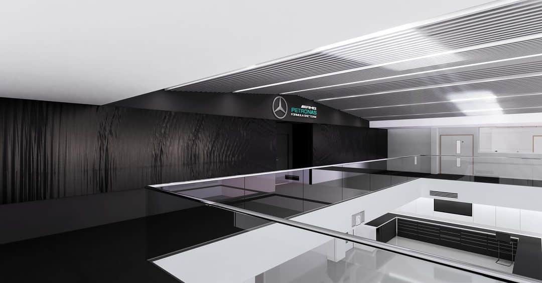 MERCEDES AMG PETRONASさんのインスタグラム写真 - (MERCEDES AMG PETRONASInstagram)「Race Baes 😍😍😍 Here's a first digital look at our new Race Bays!   Since 1999, the cars built in our old race bays have scored 115 wins, 253 podiums, 126 poles, 79 fastest laps and 57 one-two finishes. 🤯  But as one chapter in the Team’s history comes to an end, a new and exciting one starts.」1月20日 4時33分 - mercedesamgf1