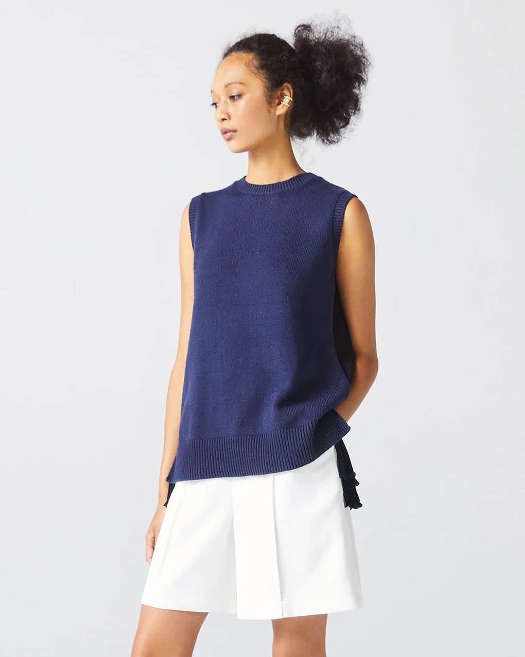 アディアムのインスタグラム：「The Osaka Knit Top from the #ADEAMxNaomiOsaka Collection.」