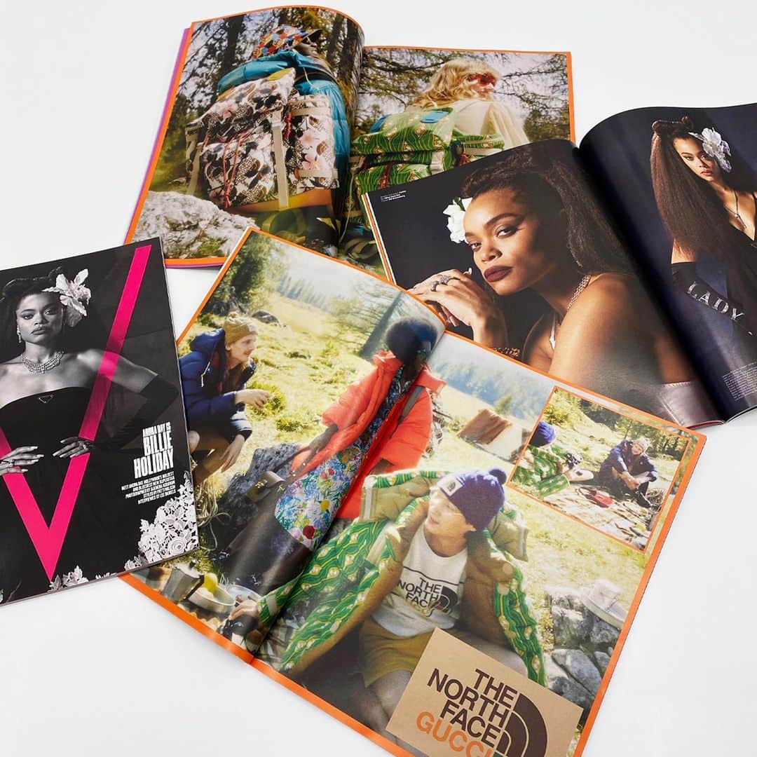 V Magazineさんのインスタグラム写真 - (V MagazineInstagram)「Look at what’s arrived at the V offices—V128, our first issue of 2021 starring the one and only @andradaymusic! 🤩 Here’s a peek inside the pages of our exciting new issue, featuring the @gucci x @thenorthface collaboration and Andra’s cover story, photographed by @djenebaaduayom and styled by @patti_wilson!  Be sure to grab your copy now at the link in bio!  — Talent: @andradaymusic Photography: @djenebaaduayom Fashion: @patti_wilson Interview: @leedaniels Makeup: @porschefabulous Hair: @lacyredway Text: @mathiasrosenzweig Manicure: @thuybnguyen (@aframe_agency) Set Design: #WardRobinson (@woodenladder) Production: @crawfordandcoproductions Casting: @itboygregk Special thanks: @leedanielsentertainment, @feeshlite  [On Cover] Andra wears dress @Prada Multiple Views / jewelry @cartier / gloves @dbleudazzled / flower #MSSchmalberg」1月20日 9時25分 - vmagazine