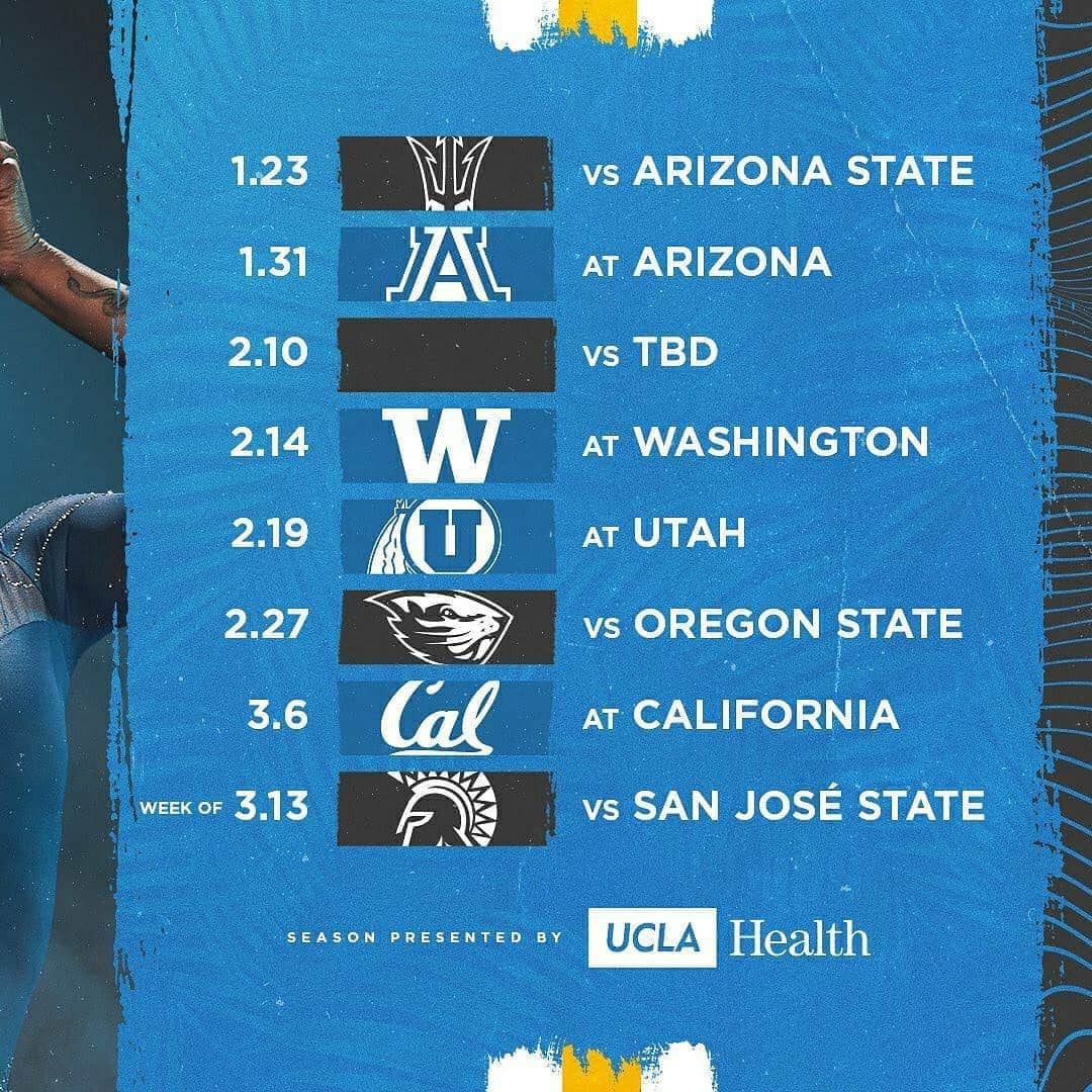 Inside Gymnasticsさんのインスタグラム写真 - (Inside GymnasticsInstagram)「Reposted from @uclagymnastics #UCLAGymnastics is back! 🥳  ➡️ Swipe through for our 2021 regular season schedule and visit uclabruins.com for television info! #GoBruins」1月20日 19時22分 - insidegym