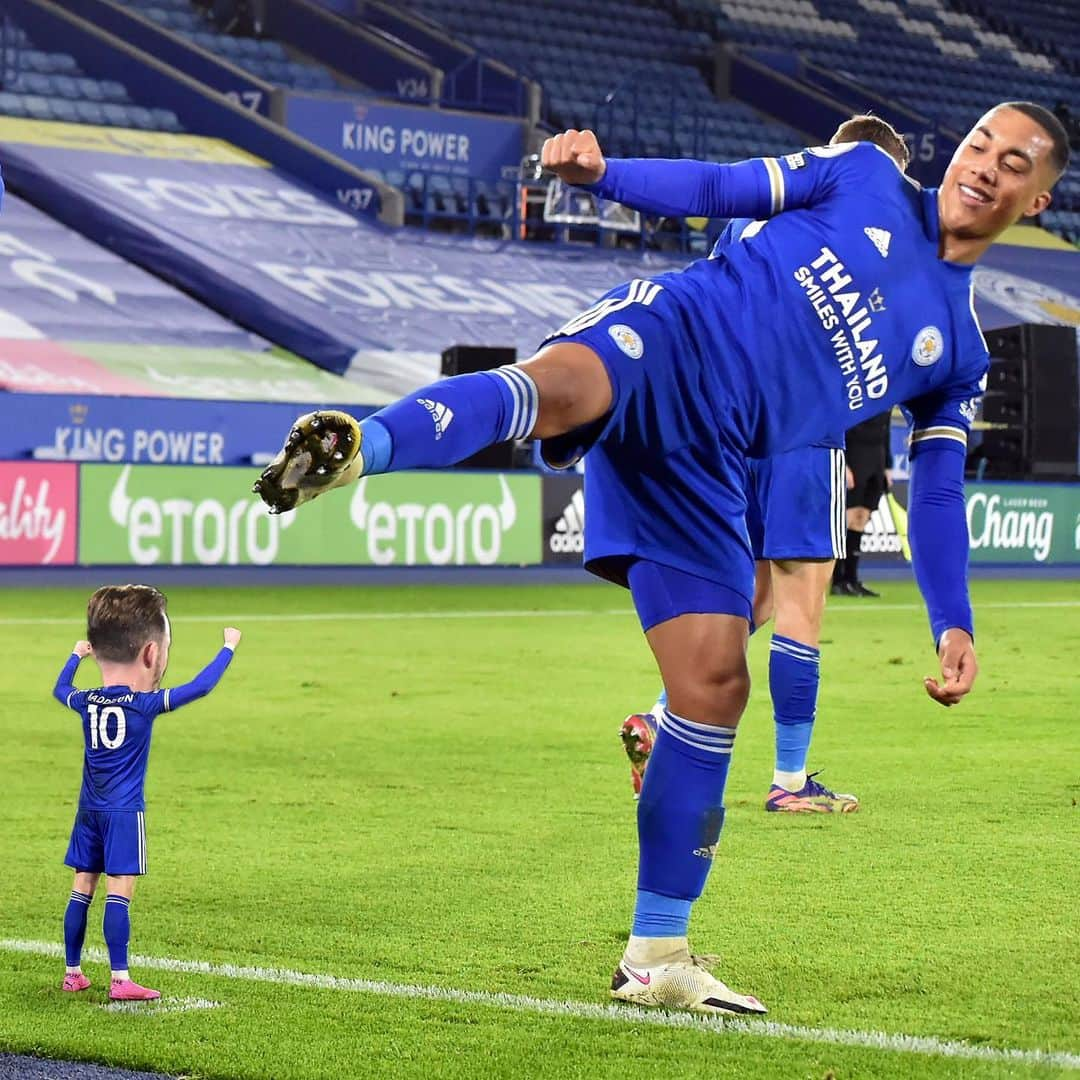 レスター・シティFCさんのインスタグラム写真 - (レスター・シティFCInstagram)「Mini Madders 🤣⚽️  What a start to 𝟐𝟎𝟐𝟏 for @madders!  #LeiChe • #lcfc • #PL • #JM10」1月20日 19時55分 - lcfc