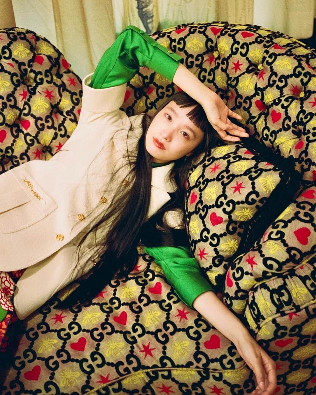 のインスタグラム：「Yuka Mannami @yuka wearing Gucci @gucci for @parco_shibuya_official」