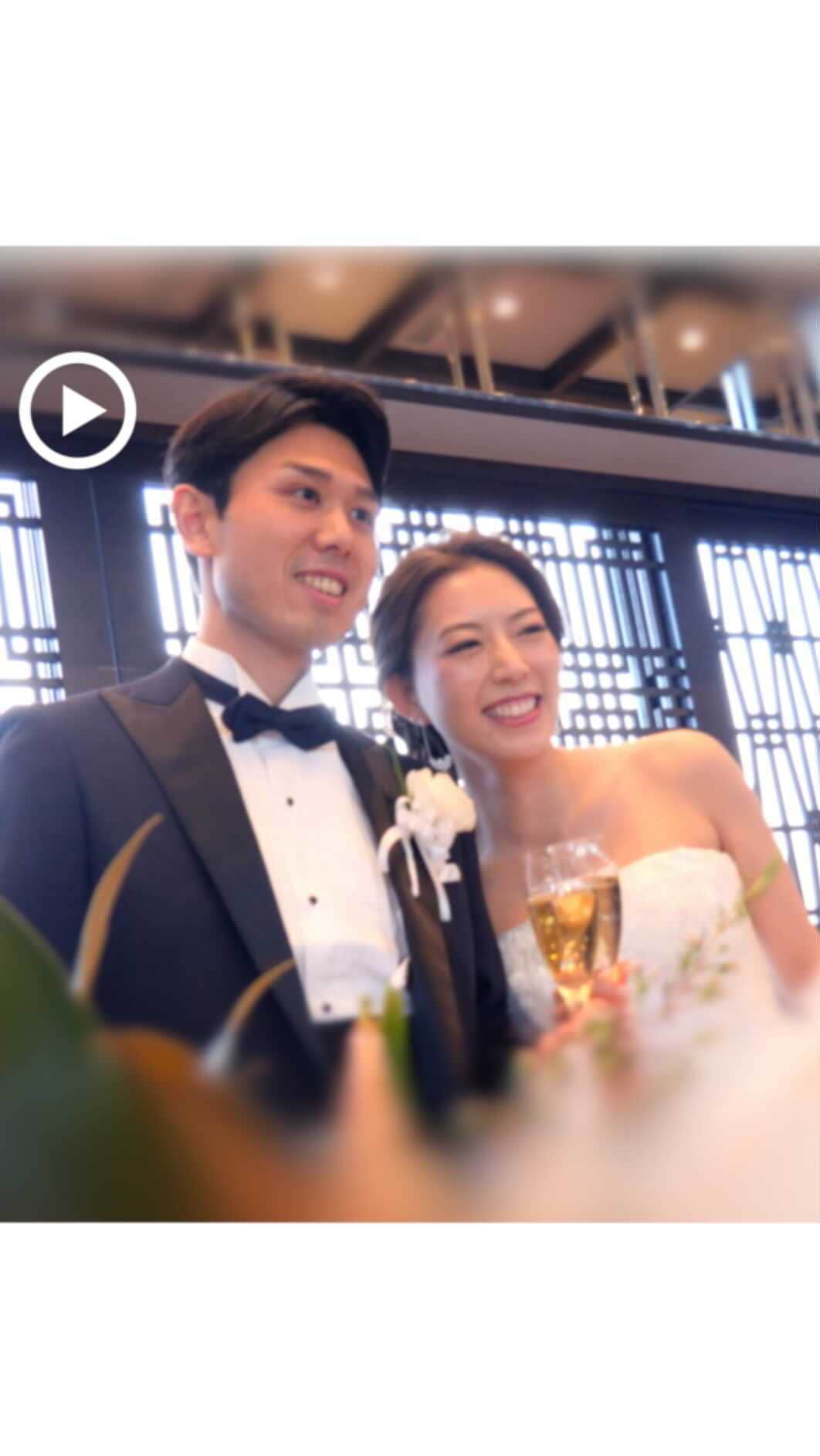 東京タワーの麓の結婚式のインスタグラム