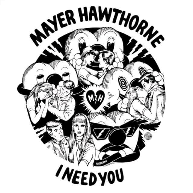 メイヤー・ホーソーンのインスタグラム：「Delighted to announce that a few of my early @stonesthrow singles including "I Need You" & "Thin Moon" have at long last, been added to streaming platforms! 🌙 Hugs & hi-fives to @nottzdaruler, @jamespants, @alvaroilizarbe, @jeffjank ❤️」