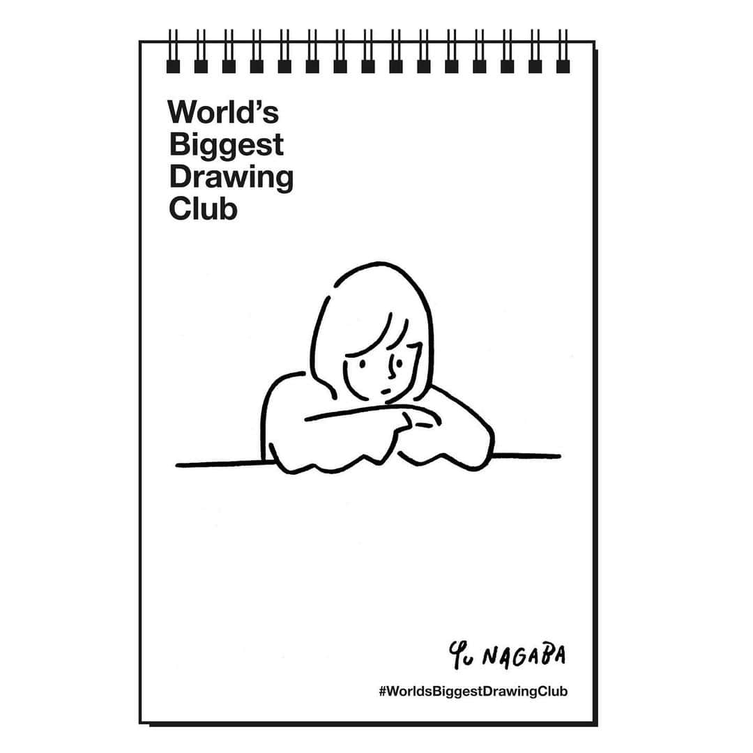 Yu Nagabaのインスタグラム：「#worldsbiggestdrawingclub #jasonpolan #uniqlo」