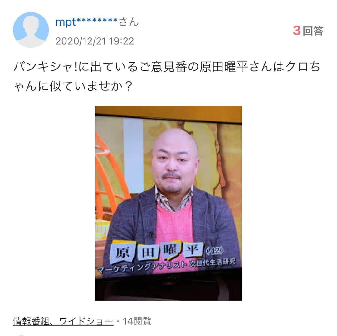 原田曜平さんのインスタグラム写真 - (原田曜平Instagram)「ヤフー知恵袋で遊ばれてる😢」1月20日 14時39分 - yohei.harada_official