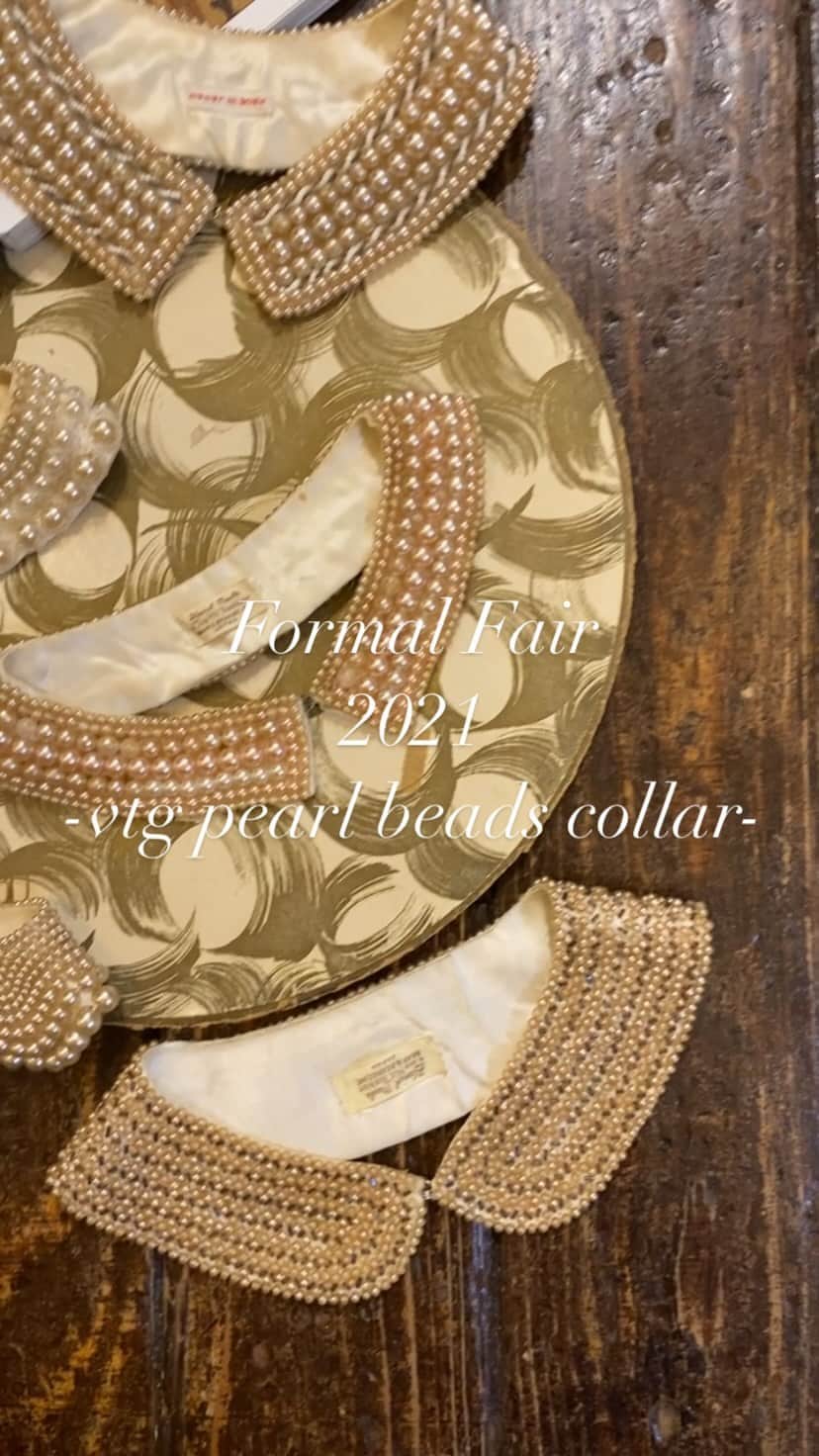 NUTTY Vintage&Collectibleのインスタグラム：「💐 Formal Fair 2021 💐 1/18(mon)~ ☑︎ヴィンテージジュエリーALL10%off - vtg 50's pearl beads collar -」