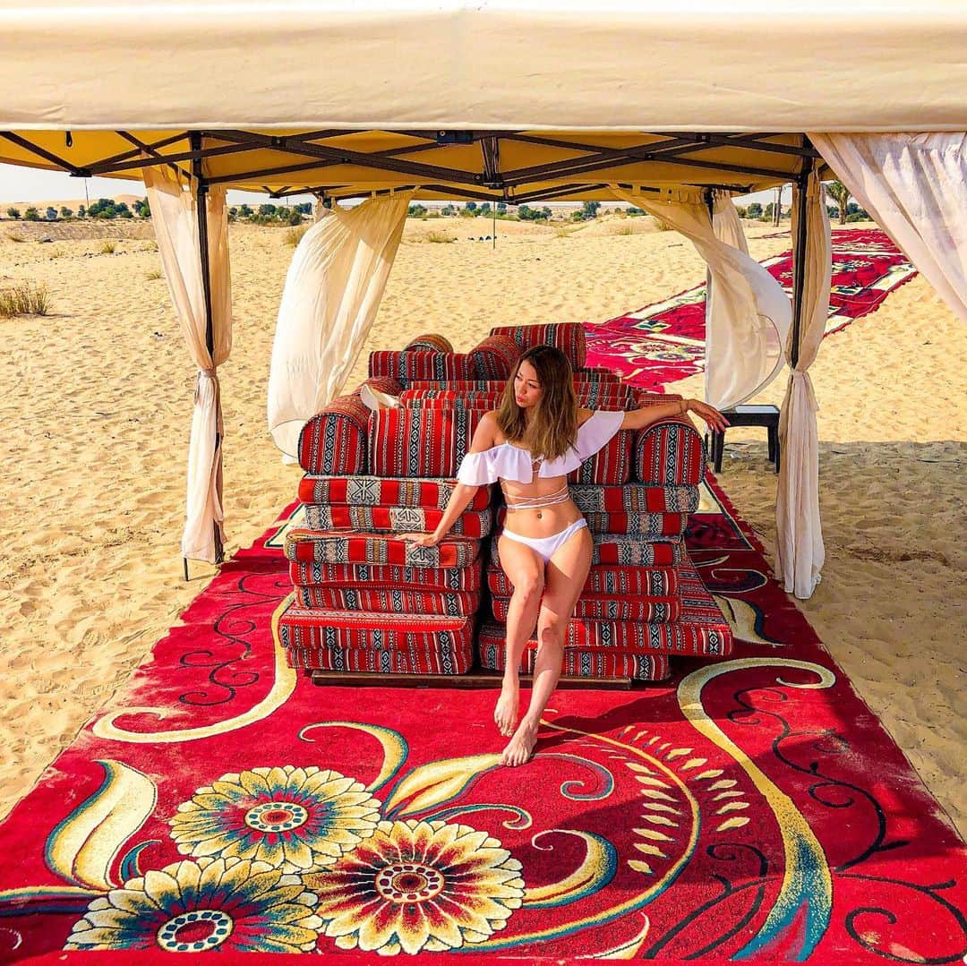 myumyuさんのインスタグラム写真 - (myumyuInstagram)「🧚‍♀️🧚🧚‍♂️  #dubai #desert #desertdubai  #chill」1月20日 18時20分 - myumyu_travel_bikini