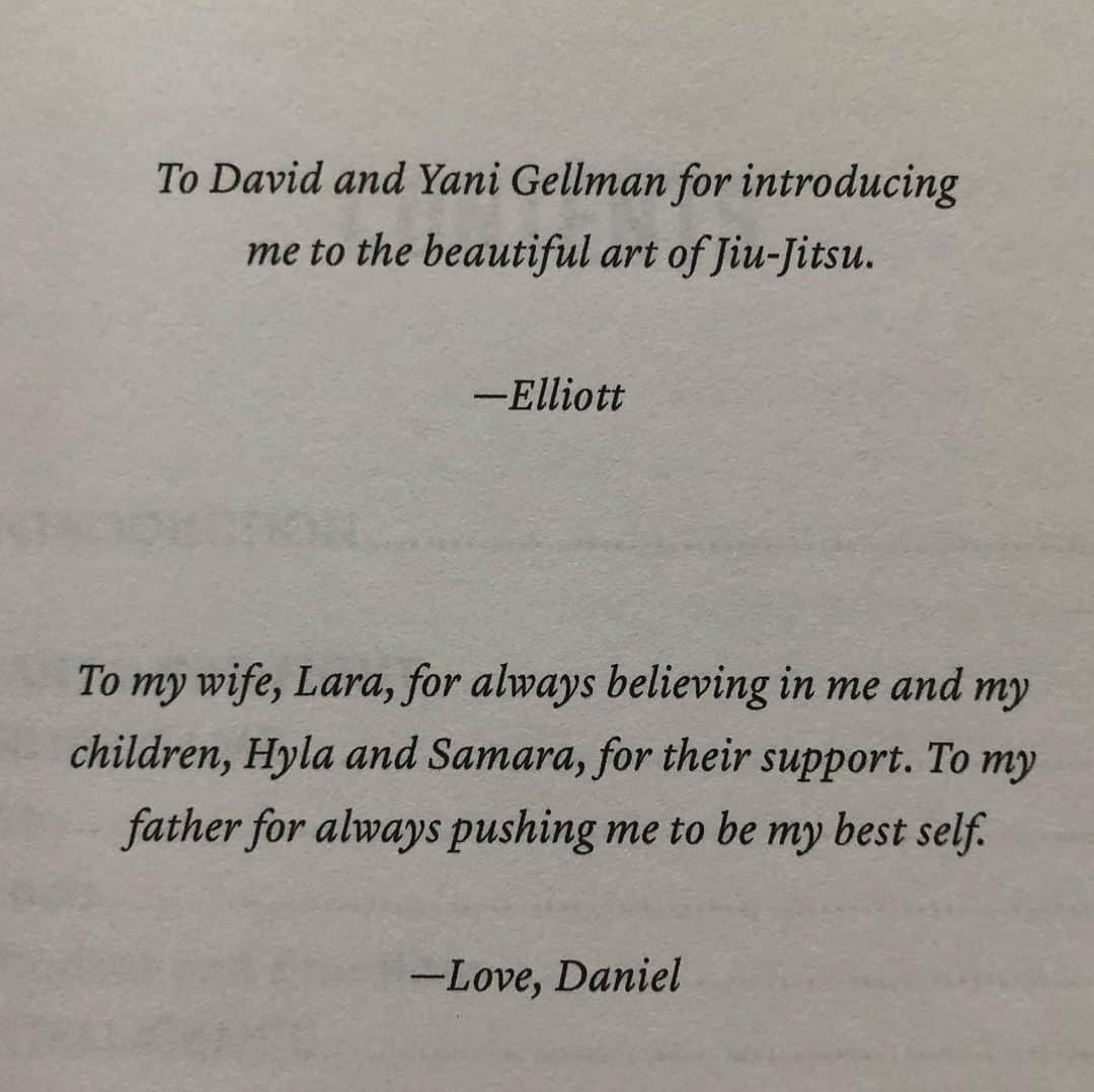 ヤニ・ゲルマンさんのインスタグラム写真 - (ヤニ・ゲルマンInstagram)「Over 20 years ago @elliottbayev and I began training in Brazilian Jiu Jitsu at the Gracie Academy in Torrance, California. I have watched my dear friend blossom into an exemplary teacher, competitor and community leader. Now I am proud to add published author to that list, as Elliott and his writing partner @dan_moskowitz have released their first book, #salesjiujitsu, which applies the self defence principles of BJJ to allow business owners to compete against companies of all sizes - an especially important lesson right now as small businesses everywhere struggle to survive.  When I received the book, I was shocked to find he had dedicated it to me, and my late father David Gellman, who began our journey in the martial arts by sending us to California so many years ago. My father, whose reflection you can make out in this photo, would be so incredibly honoured and proud to be included, as am I. Thank you Elliott - I can’t wait to read this book - and apply its principles as I seek to advance my own work. Congratulations on this huge accomplishment and thank you for continuing to inspire #OSS」1月21日 4時55分 - yanigellman