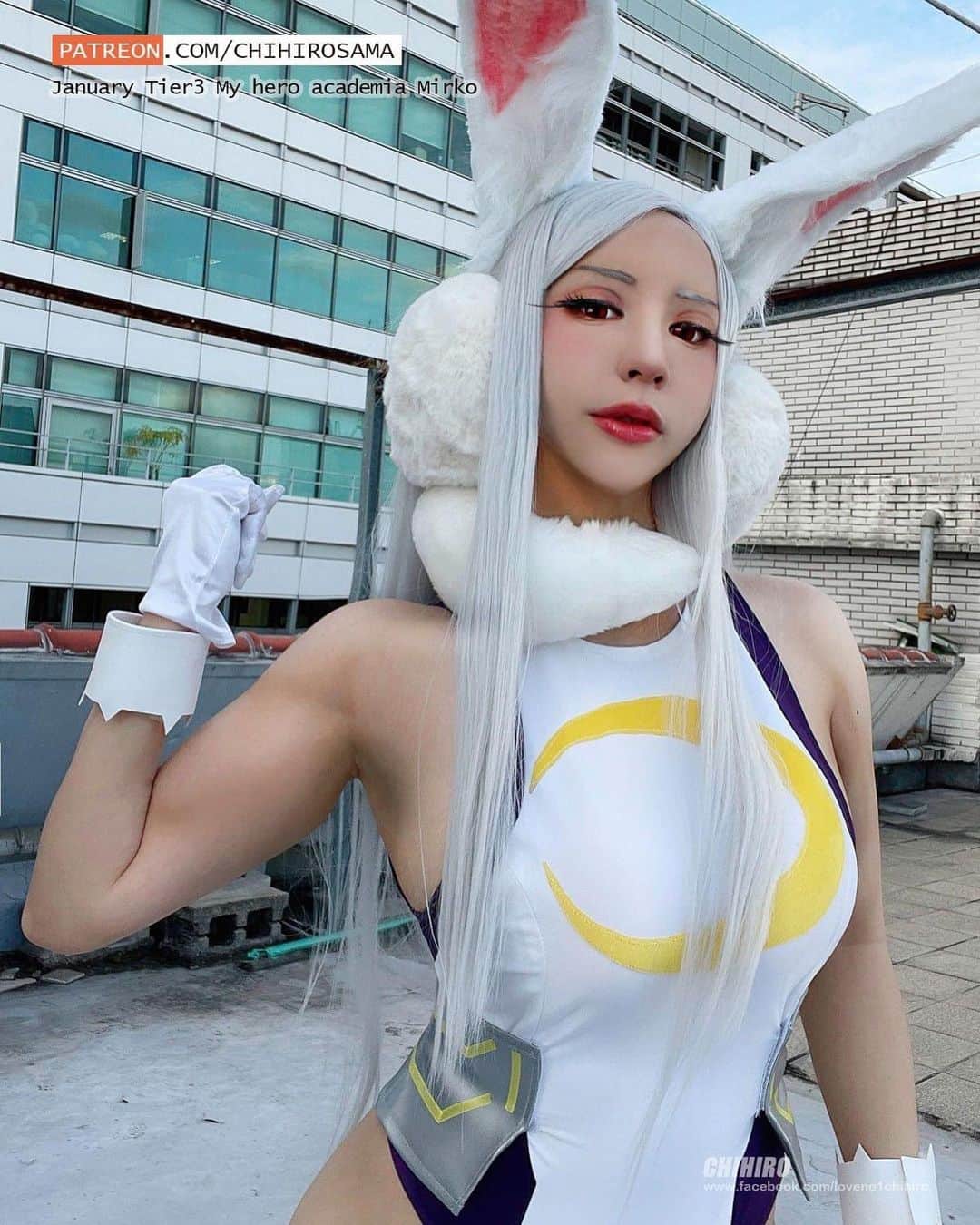千尋のインスタグラム：「Mirko❤️❤️Patreon Tier3❤️ 肌肉兔子尋來了!!!!!感覺可以打10個...)? 是本月電子寫真的Tier3喔  Δ電子寫真購入 Δ PATREON ★ https://www.patreon.com/chihirosama 表單購買★https://forms.gle/YDPhcTvjwEoCBV4Q7  #我的英雄學院 #米爾科 #兔山露美 #MyHeroAcademia  #Mirko #UsagiyamaRumi #mirkocosplay #cosplaygirl #myheroacademiacosplay」