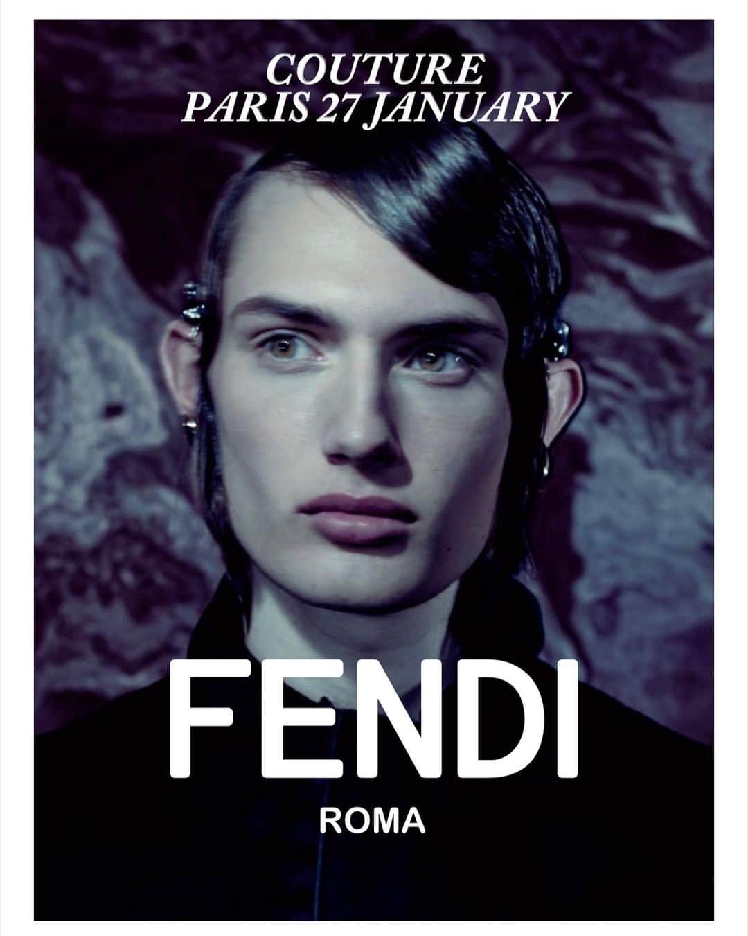 キム・ジョーンズのインスタグラム：「@thatcherroyce by @roversi for @fendi Haute Couture.  @SilviaVenturiniFendi @delfinadelettrez @Ronnie.Cooke.Newhouse Stylist: @Alistermackie  Hair: @SamMcKnight1 Make up: @PeterPhilipsMakeup Set Design: Jean-Hugues de Chatillon Casting: @ShelleyDurkanCasting」