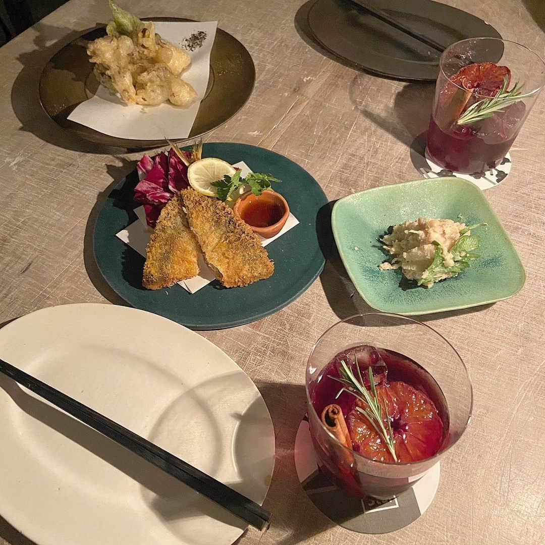 sarimaru(国木田さりまる)のインスタグラム：「舞茸の天ぷらが優勝だった😋❤︎」