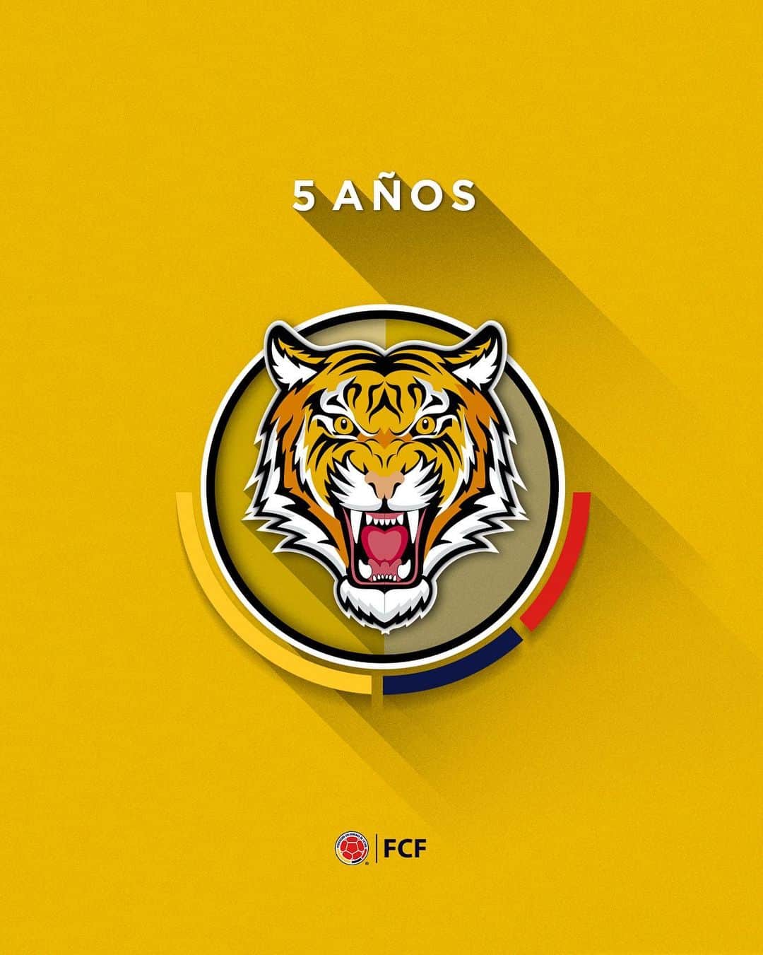 サッカー コロンビア代表チームのインスタグラム：「¡Feliz aniversario @tigrescolombia !  El equipo capitalino cumple sus primeros 5️⃣ años y queremos celebrarlo juntos a ellos  ¡Un abrazo de gol ⚽️!」