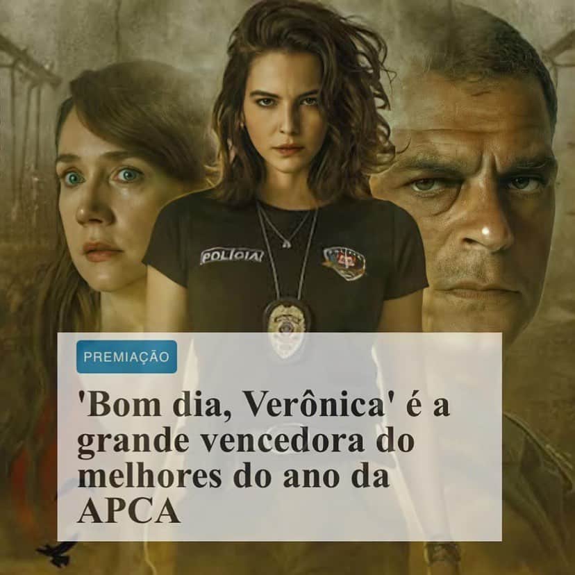 Tainá Müllerのインスタグラム：「Que alegria! Parabéns @zefontseca e toda a equipe de #BomDiaVeronica, que levou o APCA em todas as categorias que foi indicada. Parabéns @raphael_montes e @ilanacasoy por terem levado em “Melhor Dramaturgia”, Camila Morgado por “Melhor Atriz” e @eduardomoscovisrj por “Melhor ator” 🌟🎈. Que orgulho ❤️ Avante, Verônica!  Ansiose pela segunda temporada?  @netflixbrasil @zolafilmes」