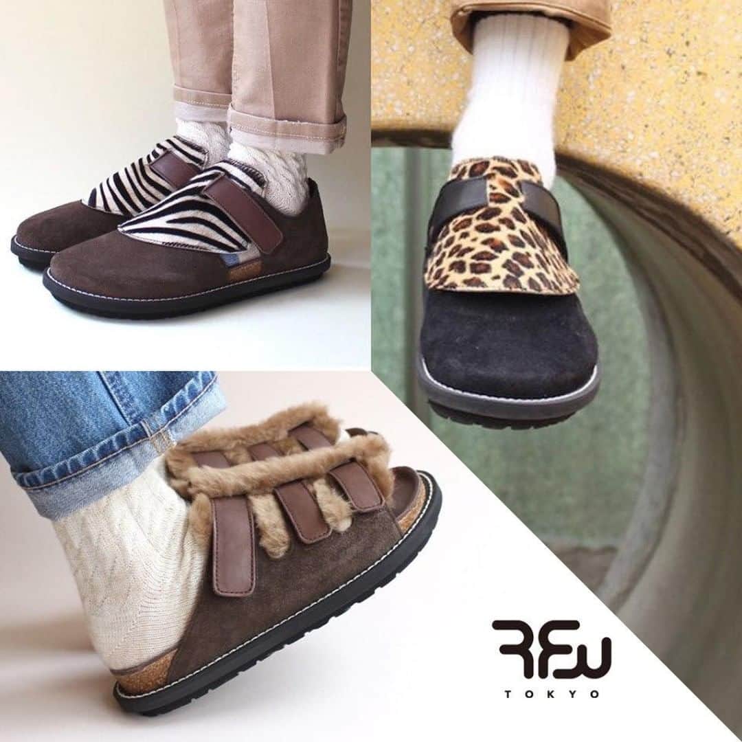 のインスタグラム：「【RFW PICK UP】  PUFFIN Special HOOD Series レザーサンダル"PUFFIN"専用の シューズカバーが発売中！  取り付け方は簡単！ ストラップを上から通すのみ！ それだけで雰囲気が変わります！ ※それぞれ専用のフードをご使用ください。  新しい気持ちで秋冬もサンダルを着用できます！  www.rfwtokyo.com  #rfw #rfwtokyo #rhythmfootwear #sneaker #sneakers #kicks #instashoes #instakicks #sneakerhead #sneakerheads #nicekicks #sneakerfreak #kickstagram #2020aw #autumn #winter #tokyo #shibuya #東京 #渋谷 #rpm #rhythmprimarymarket」