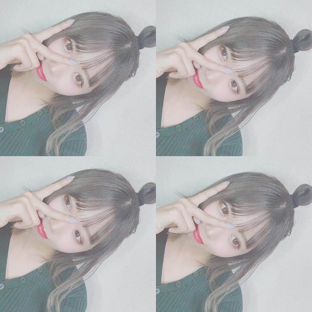 桑名利瑠のインスタグラム：「. . . はいちーず。たまねぎさん。ヽ(｡･ω･｡)ﾉ . . . #fashion #followｍe #followforfollowback #selfie #selca #instafashion #instagood #instadaily #instapic #photooftheday #photo #makeup #make #ヘアアレンジ #だんご #東京 #outfit #outfitoftheday #ショートボブ #hairstyle」