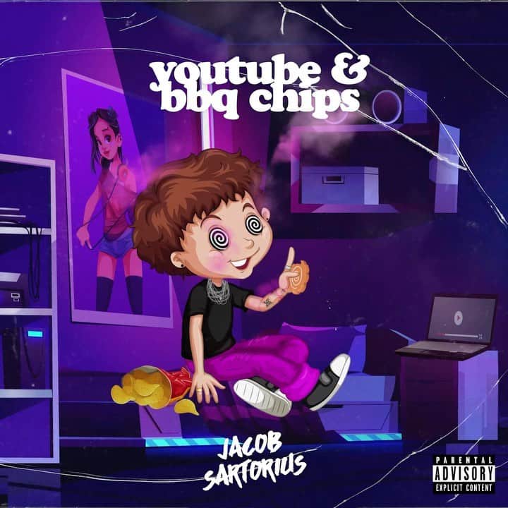 ジェイコブ・ザルトリウスのインスタグラム：「youtube & bbq chips out now 🤩 link in bio」