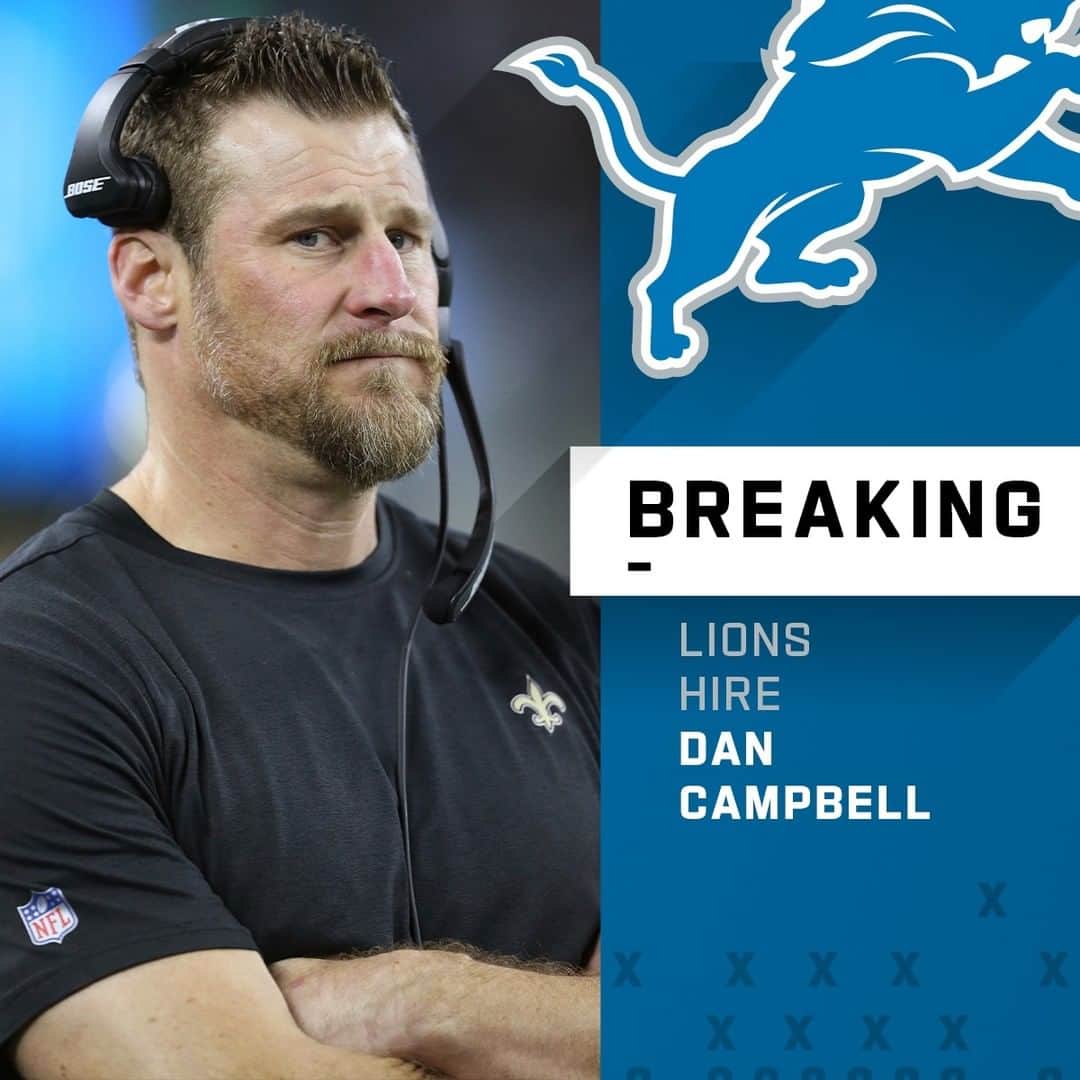 NFLさんのインスタグラム写真 - (NFLInstagram)「Lions hire Dan Campbell as new head coach. - 📷: Paul Jasienski /AP」1月21日 0時56分 - nfl