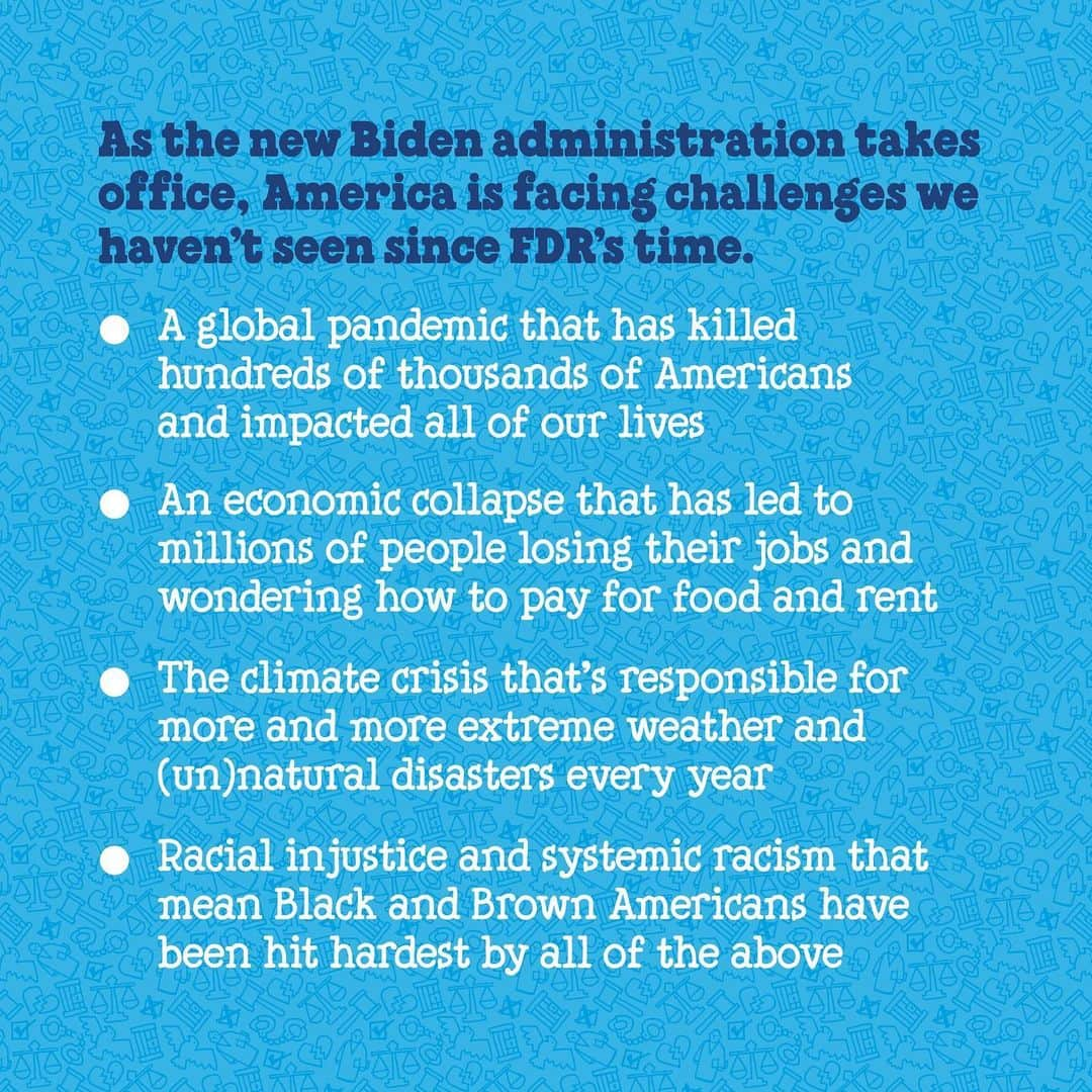 Ben & Jerry'sさんのインスタグラム写真 - (Ben & Jerry'sInstagram)「The Biden presidency starts today. We're digging into why the first 💯 days of a new administration are so important, especially this year. Link in bio!」1月21日 1時06分 - benandjerrys