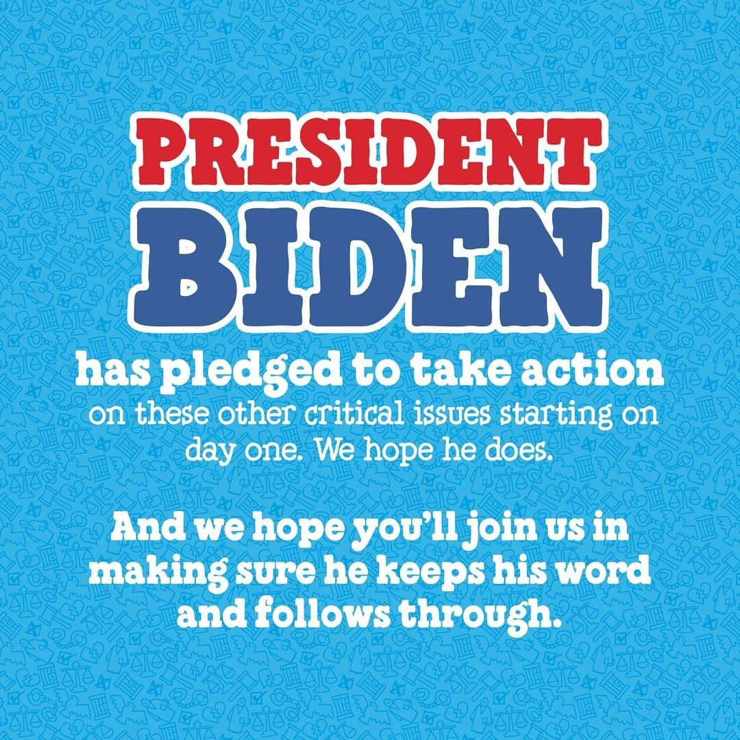 Ben & Jerry'sさんのインスタグラム写真 - (Ben & Jerry'sInstagram)「The Biden presidency starts today. We're digging into why the first 💯 days of a new administration are so important, especially this year. Link in bio!」1月21日 1時06分 - benandjerrys