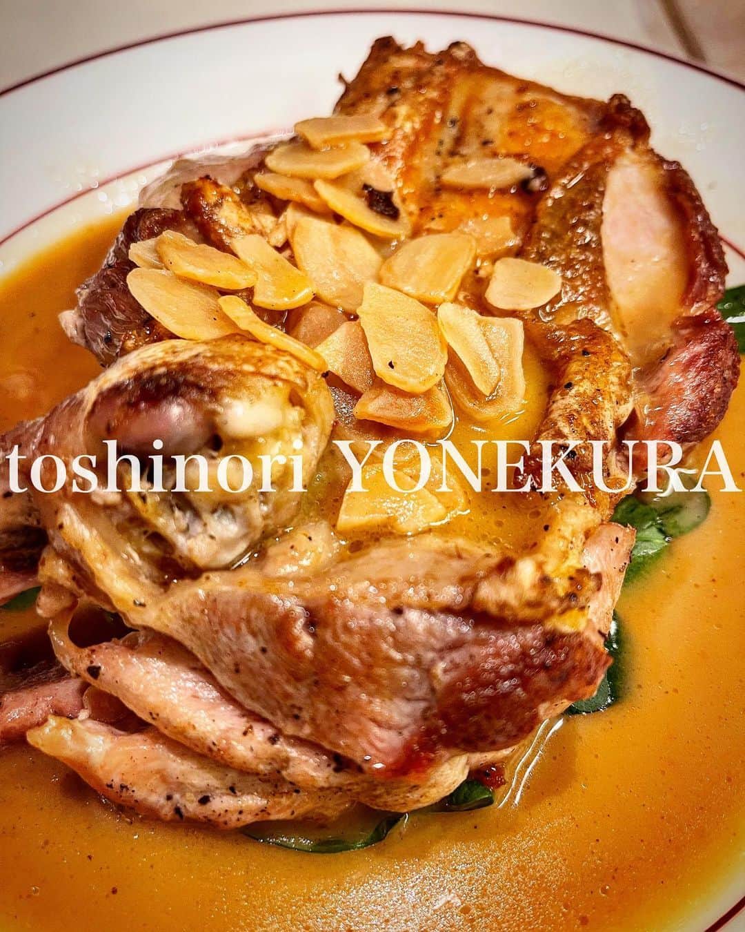 のインスタグラム：「garlic chicken💪」