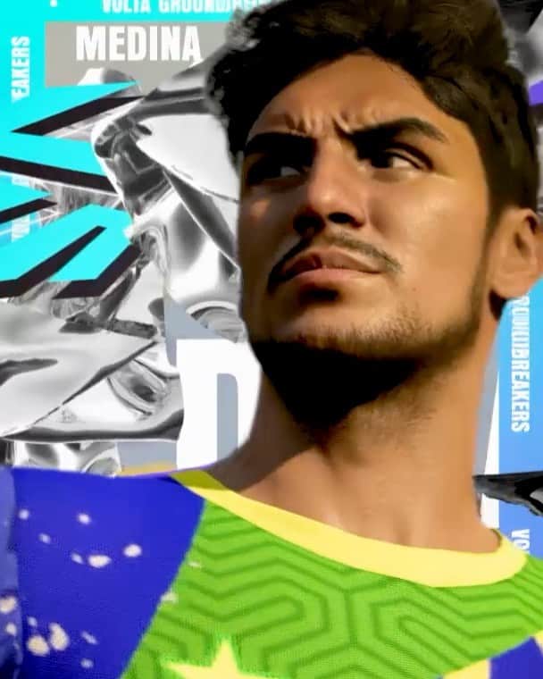 ガブリエル・メディーナのインスタグラム：「To no seu time 😛 ll Lets play :) @easportsfifa @easportsfifabrasil #FIFA21 #VOLTA」
