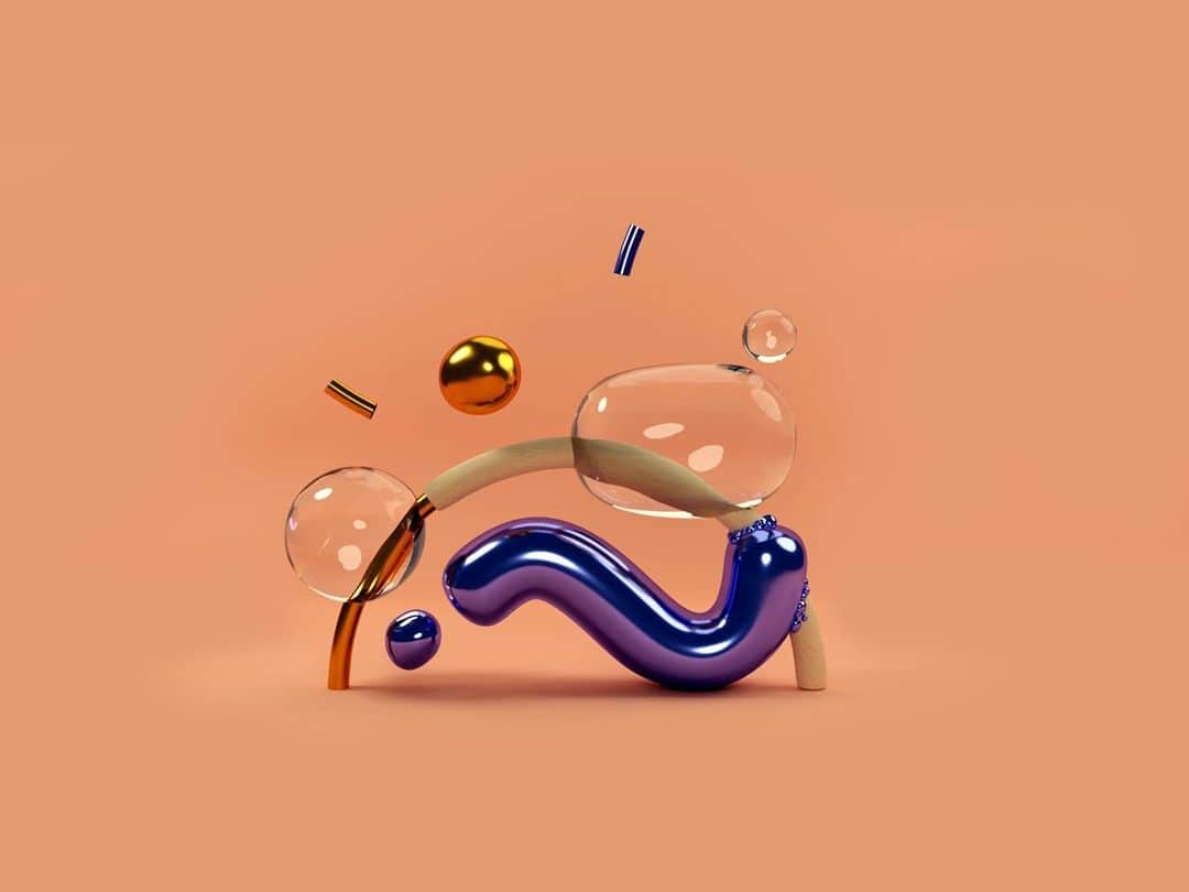Dribbbleさんのインスタグラム写真 - (DribbbleInstagram)「Abstract by Laura Calvo ⠀ ⠀ #dribbble #design #3D #illustration #3Dillustration #3Dart」1月21日 6時57分 - dribbble