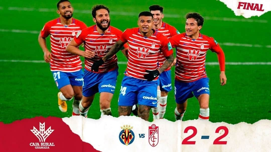 グラナダCFさんのインスタグラム写真 - (グラナダCFInstagram)「Final  #VillarrealGranada ⠀ ⠀ 2⃣ 8⃣ 𝗣𝗨𝗡𝗧𝗔𝗭𝗢𝗦. Récord histórico del #Granada en una primera vuelta en #LaLigaSantander. 🤩⠀ ⠀ #EternaLucha」1月21日 7時27分 - granadacf