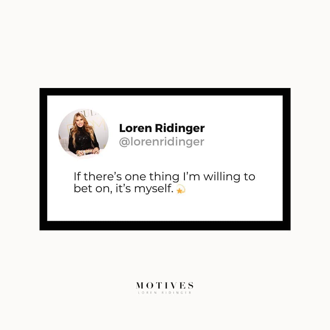 Motives Cosmeticsのインスタグラム：「Rule #1: Always believe in yourself. Words from our amazing founder @lorenridinger 🖤」