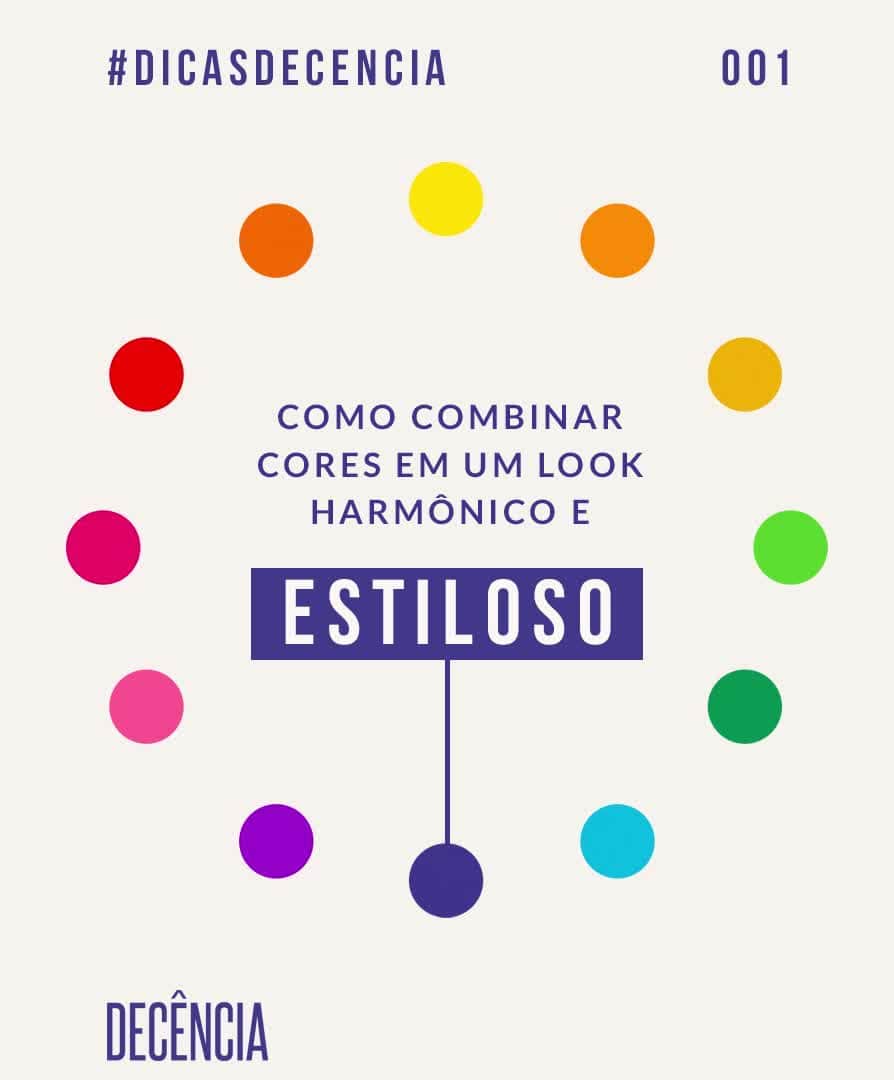 DECÊNCIAのインスタグラム：「Você ainda tem dúvidas de como combinar as cores no seu dia a dia? Arrasta para o lado, porque isso acaba hoje! 😉 Tudo que você precisa saber na hora de colorir os seus looks, com exemplos práticos! Aproveite e marca aquela sua amiga que precisa saber disso agora! 💫 #decencia #circulocromatico #modaplussize #plussizeonline #roupasplussize」