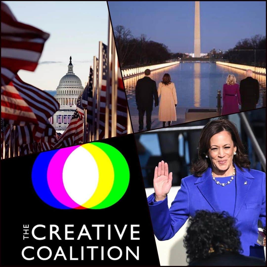 のインスタグラム：「After a day like today, being proud to be an American, a veteran and feeling immensely patriotic...I’m pumped to be hosting a table at the #inauguration2021 ball with @TheCreativeCoalition tonight! Let’s continue to revere the arts as a national treasure and one of America’s greatest contributions to the world. #righttobeararts #joebiden #kamalaharris #biracial #strong #women」