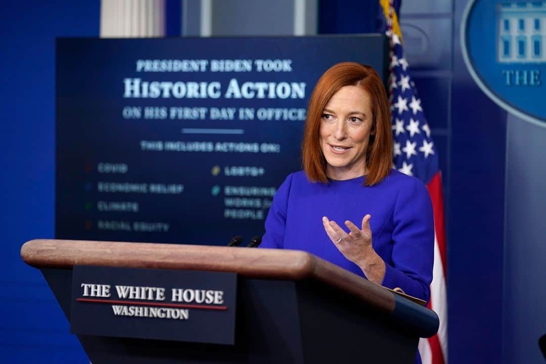 NBC Newsさんのインスタグラム写真 - (NBC NewsInstagram)「White House Press Sec. Jen Psaki gives her first press briefing.⁠ ⁠ 📷 Evan Vucci / @apnews」1月21日 9時32分 - nbcnews