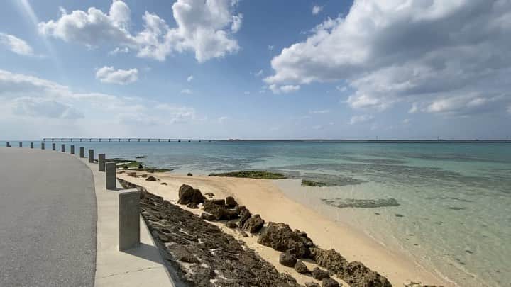 DJ mariennuのインスタグラム：「2021.1.19 Okinawa Senaga Island. #Okinawa #沖縄　 #瀬長島 #japan #travel  #travelphotography  #travelgram  #traveling  #trip  #nofilter  #iphonephoto  #iphonemovie」