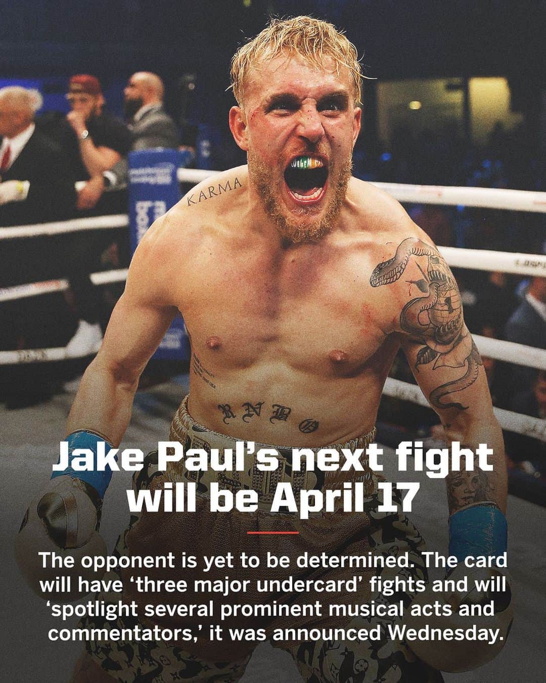 スポーツセンターさんのインスタグラム写真 - (スポーツセンターInstagram)「Jake Paul’s next fight is in April 🥊」1月21日 11時04分 - sportscenter