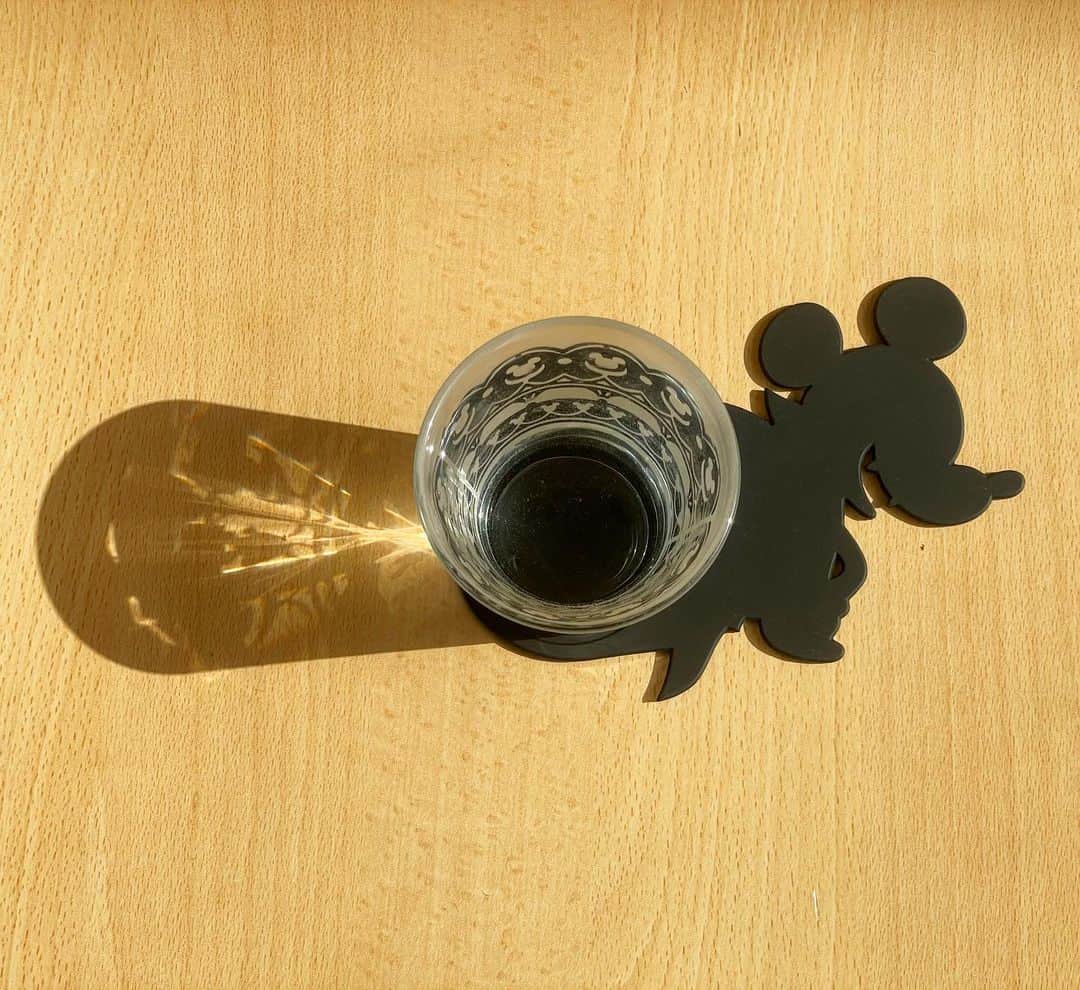 小宮山雄飛さんのインスタグラム写真 - (小宮山雄飛Instagram)「２０１６年のハロウィンで購入したコースターが出てきたので久しぶりに使ってみた。そうか、これはコップの影がハロウィンミッキーになるというデザインだったのね。実際には影と逆に置いた方が可愛い。　#tdr #隠れミッキー」1月21日 12時17分 - yuhikomiyama