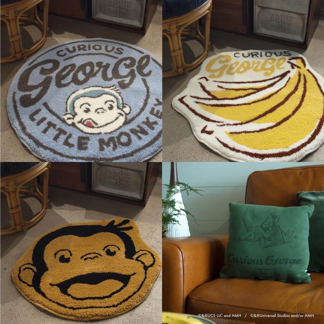 ACME Furnitureさんのインスタグラム写真 - (ACME FurnitureInstagram)「おさるのジョージ ×ACME Furniture  「おさるのジョージ」は 絵本の誕⽣から80年に渡り、多くの人々に愛されてきました。﻿ 日本のインテリア･ブランド初となるコラボレーションでは、お部屋に取り入れやすいファブリックや壁掛時計を展開しております。  ﻿#acme #acmefurniture #curiousgeorge #おさるのジョージ #おさるのジョージグッズ #インテリア雑貨 #クッション #ラグマット #壁掛け時計 #子供部屋」1月21日 13時11分 - acme_furniture