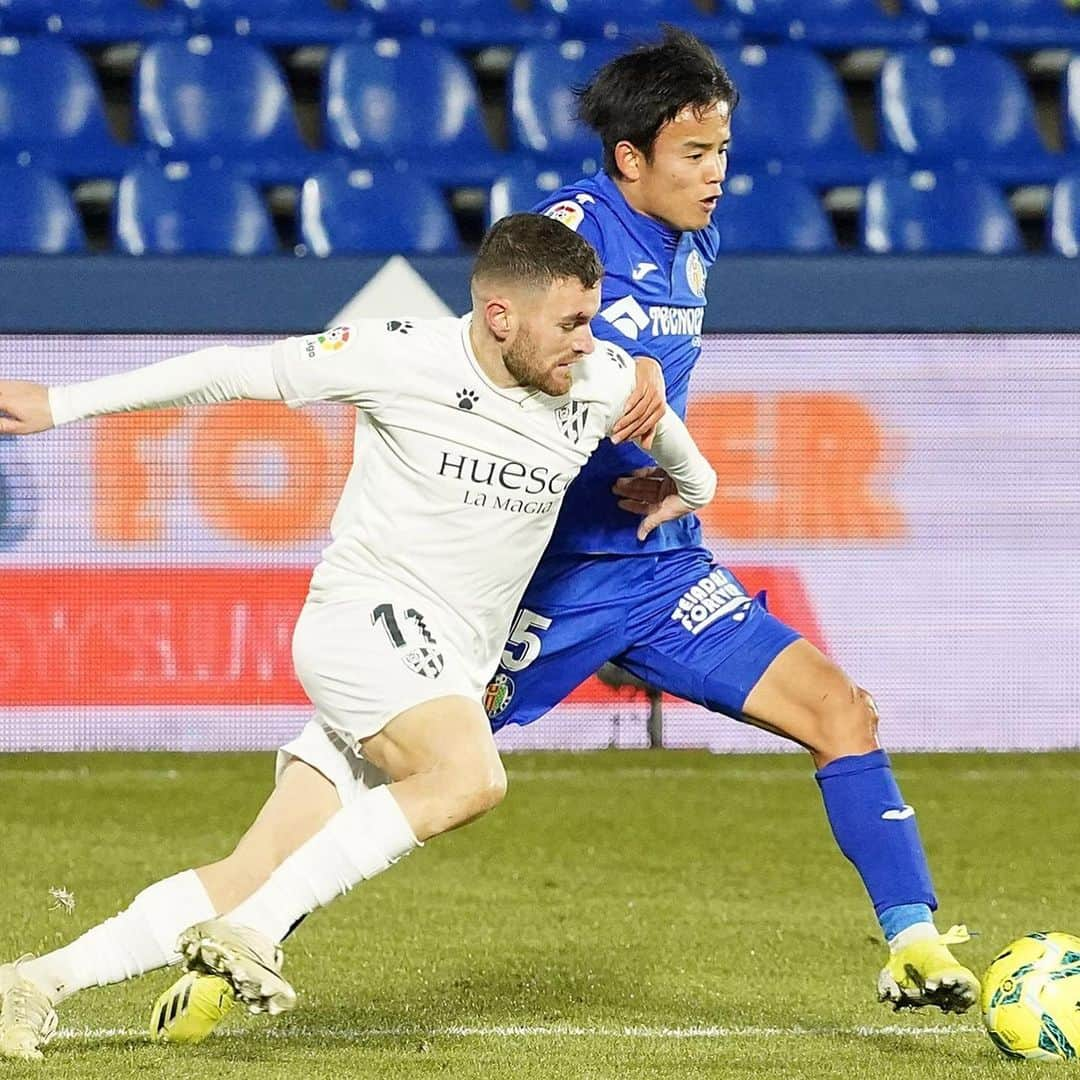 久保建英のインスタグラム：「Victoria muy importante!!! +3 A seguir!! @getafecf  #getafe #takefusakubo #久保建英」