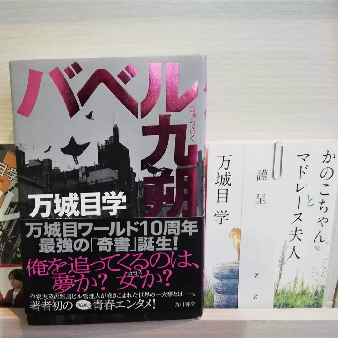 川上凛子のインスタグラム：「さっそく昨夜から、「バベル九朔」の単行本を読み始めました。 はじまりが文庫本と違いますが、面白いです。😊 少女はまだ出てきません。☺️  #バベル九朔  #かのこちゃんとマドレーヌ夫人 #万城目学  先生」