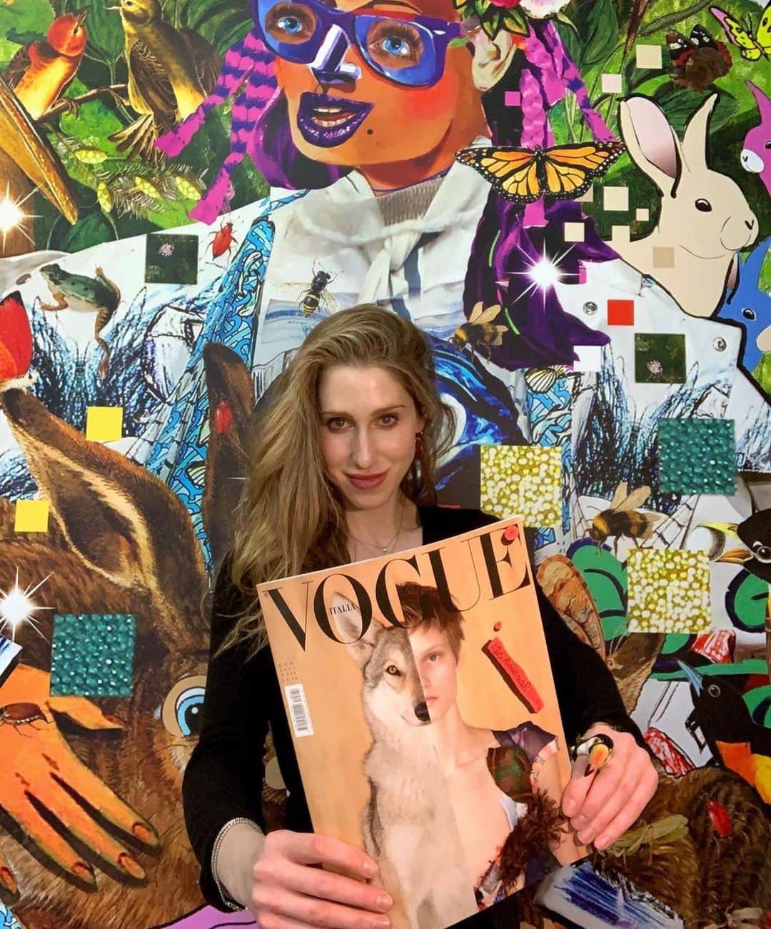 Vogue Italiaさんのインスタグラム写真 - (Vogue ItaliaInstagram)「The Animal Issue of Vogue Italia features a series of artworks by @AllisonZuckerman, a Brooklyn-based painter and mixed media artist who describes her work as a remixing of art history and contemporary culture with an emphasis on female empowerment. Discover “Zootopia” via link in bio. #theanimalissue #VogueValues2021 Editor-in-Chief @EFarneti Creative Director @FerdinandoVerderi」1月21日 17時07分 - vogueitalia