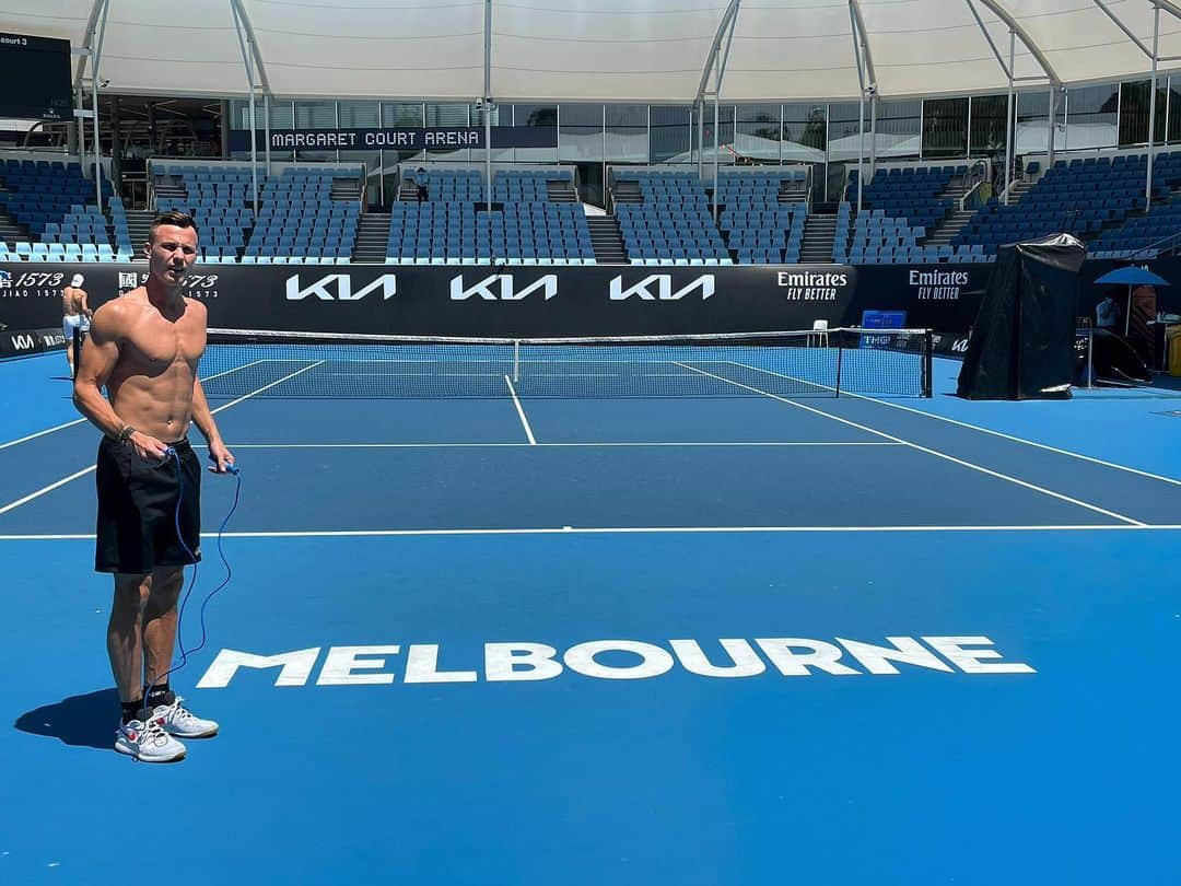 マートン・フチョビッチさんのインスタグラム写真 - (マートン・フチョビッチInstagram)「Getting ready for @australianopen 🎾🇦🇺」1月21日 17時33分 - fucsovicsmarci