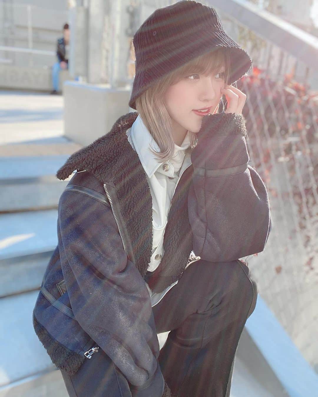 横山なつみのインスタグラム：「ミヤシタパークやっといけた🐈‍⬛💭」