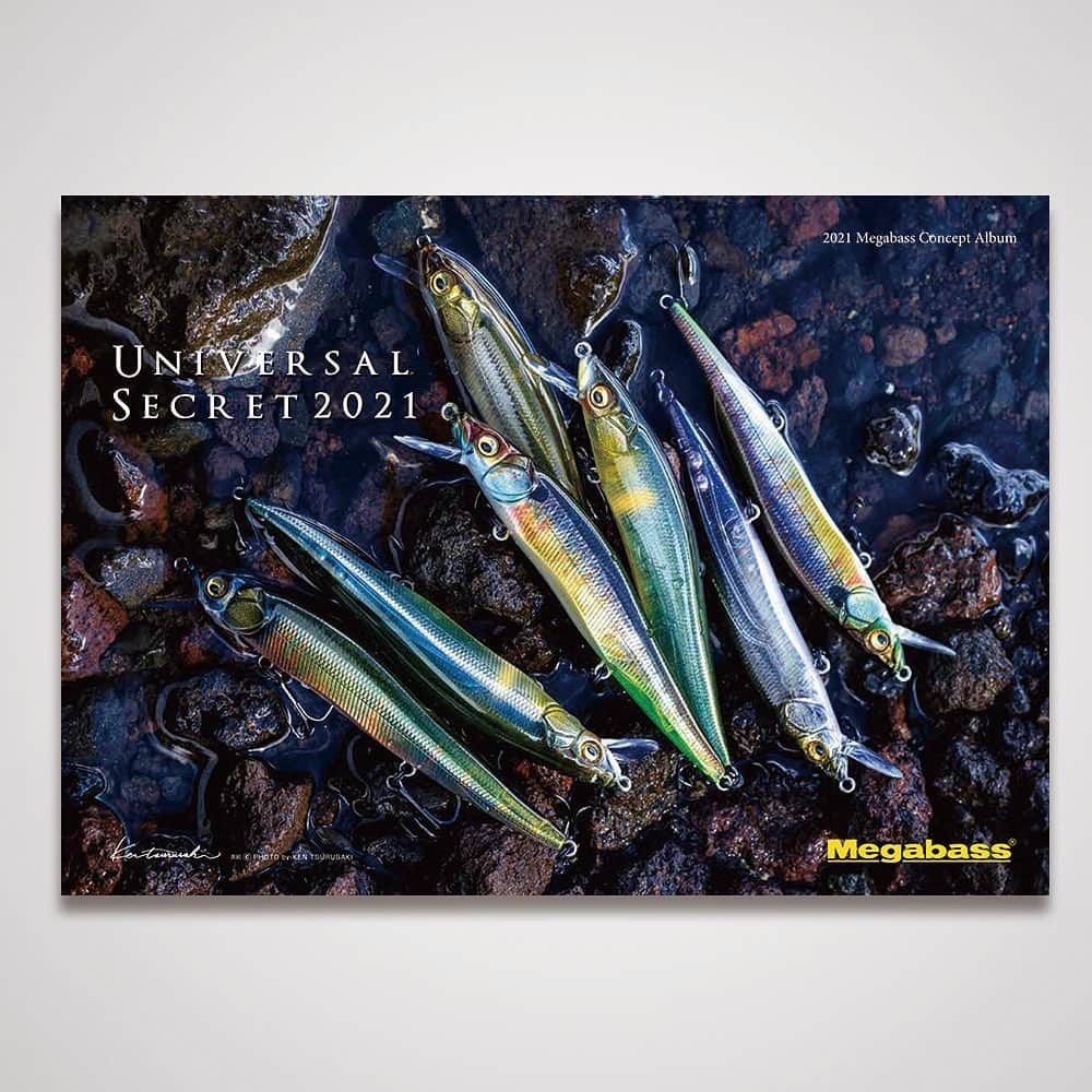 Megabass Inc.のインスタグラム：「明日の1/22(金)18時よりメガバスオンラインショップにて2021コンセプトアルバム「UNIVERSAL SECRET 2021」の販売を開始！  なんと、今回は特別にメガバスの最新ペイントテクノロジー、ファインアートフィニッシュで仕上げた極みのFA(ファインアート)スペシャルカラーと アルバムをセットにスペシャルパッケージングし数量限定で販売致します！  さらに今年のコンセプトアルバムのデザインを大胆にバックプリントしたTシャツやパーカーもご用意していますのでお見逃しなく！ ※すべて販売数に限りがありますので、売り切れ次第終了となります。 ※アルバムとルアーセットのスペシャルBOXセットは全4種で、お一人様各1個づつまでのご注文とさせていただきます。  #Megabass #メガバス #コンセプトアルバム2021 #ConceptAlbum2021 #UniversalSecret2021 #Popx #VisionOneten #OnetenLboSw #Kagelou100f #ファインアートフィニッシュ #FineArtFinish」