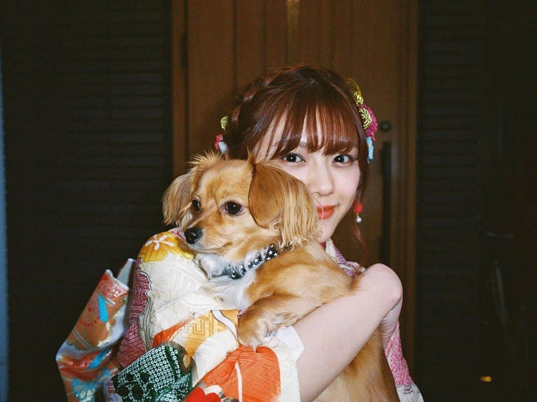 田谷菜々子のインスタグラム：「現像したよ♪ ワンワンこっち向いてっ♡🐶」