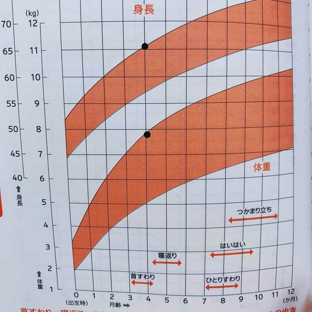 松浦みなみさんのインスタグラム写真 - (松浦みなみInstagram)「:) これからもすくすく育て  Ꙭ)وﾞ  #4ヶ月ベビー  #成長曲線ギリギリセーフ」1月21日 19時51分 - 373_matsuura