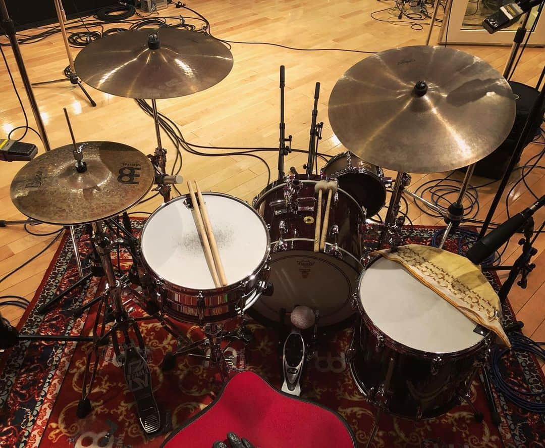 ジェットセイヤさんのインスタグラム写真 - (ジェットセイヤInstagram)「2021.1.21 REC🥁 #gogovanillas #jettseiya #gretsch #ludwig #meinel #zildjian sound making by @kensukesatodrummer」1月21日 19時57分 - jett_seiya_lvasp