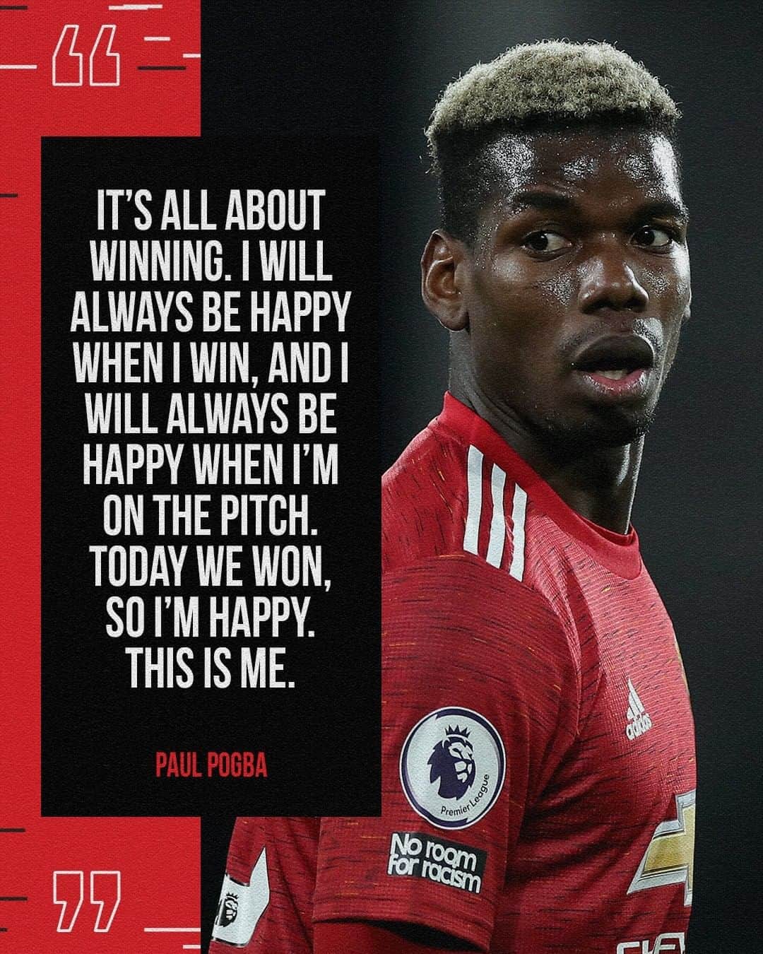 マンチェスター・ユナイテッドさんのインスタグラム写真 - (マンチェスター・ユナイテッドInstagram)「The Man of the Match ➡️ The key stat ➡️ The best quote 👏 #MUFC #Pogba #PremierLeague」1月21日 20時01分 - manchesterunited