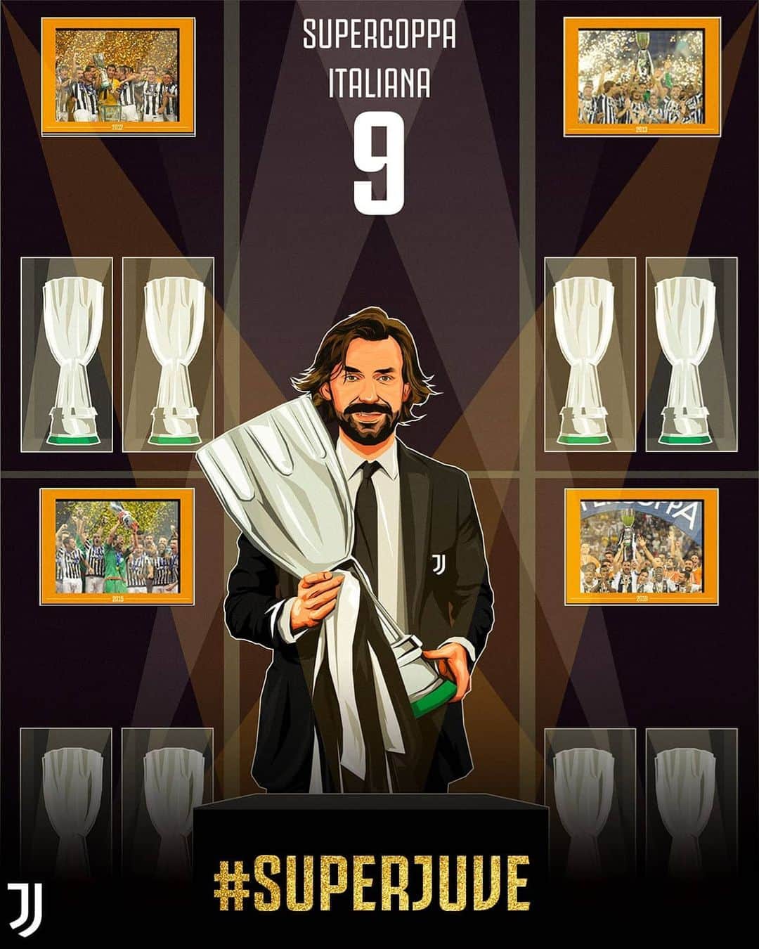 ユヴェントスFCさんのインスタグラム写真 - (ユヴェントスFCInstagram)「🏆 First trophy for Mister @andreapirlo21, ninth Supercoppa Italiana for us ⚪⚫ It's good to be a Juventino 🙌  #SUPERJUVE #PS5Supercup #JuveNapoli #FinoAllaFine #ForzaJuve」1月21日 20時05分 - juventus