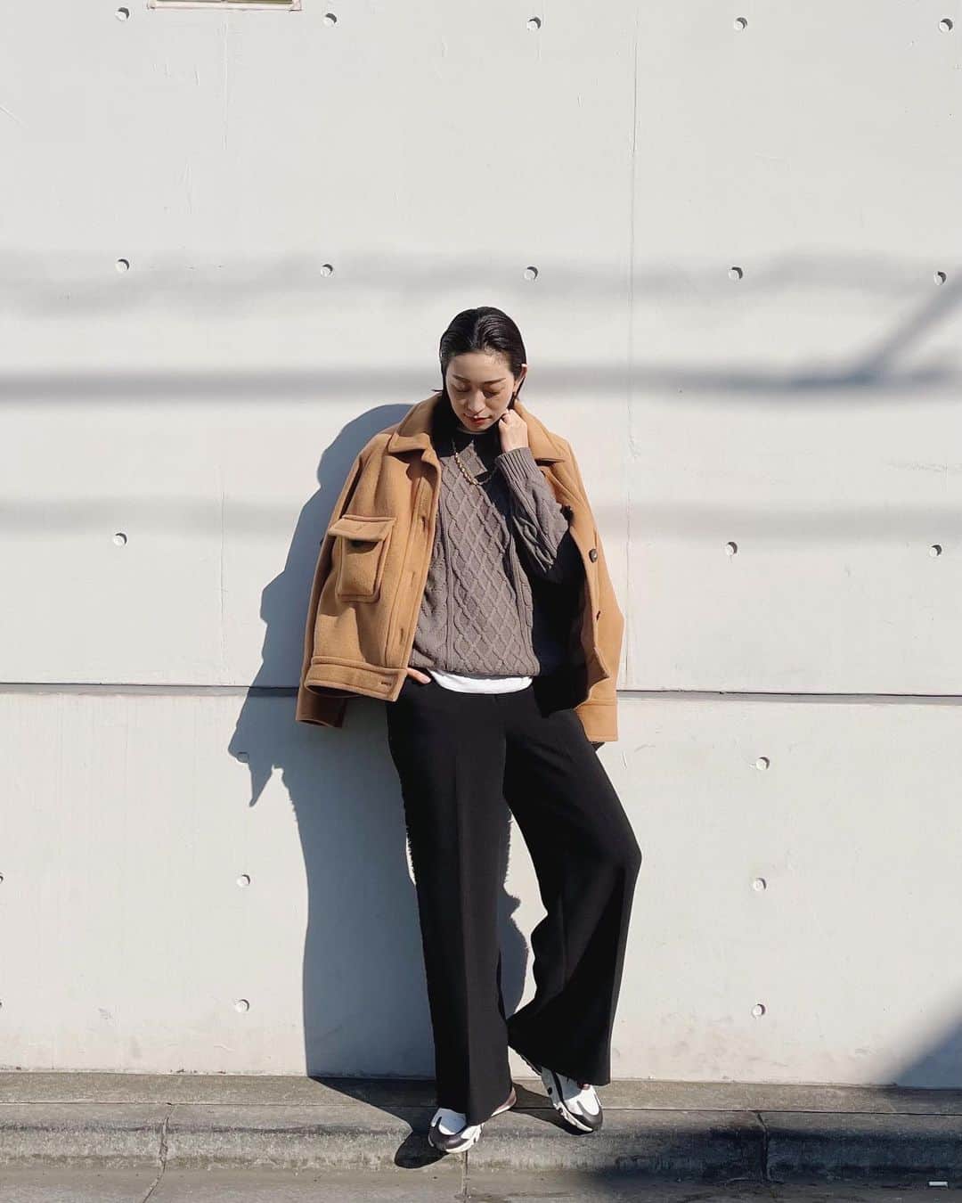 熊澤枝里子のインスタグラム：「今日は良いお天気だったから、お散歩がてらテラスでコーヒーブレイク☕️」